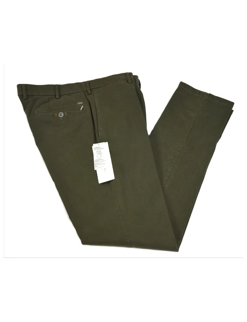 BUGATTI pantaloni uomo colore verdone invernale vita alta