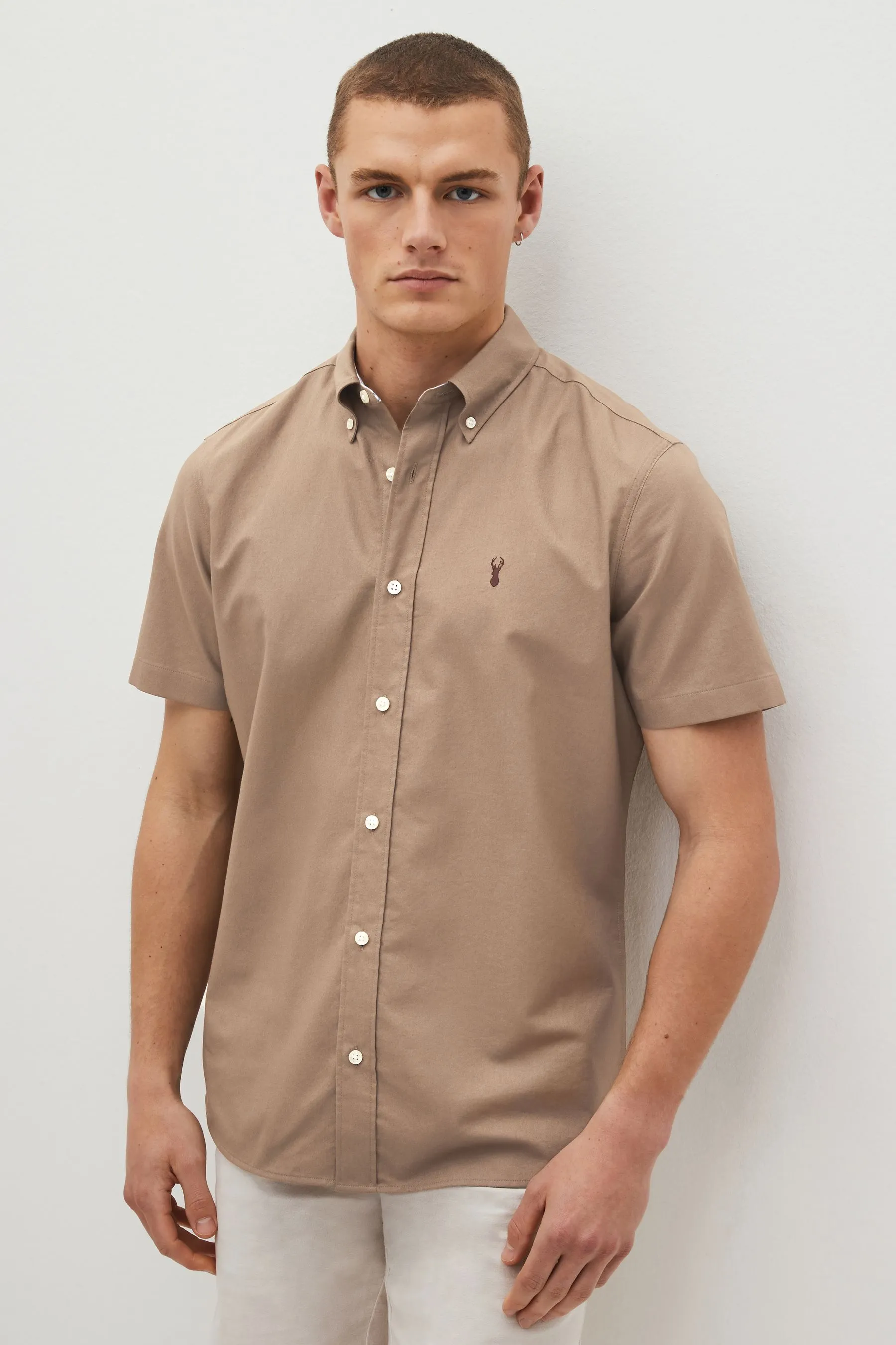 Camicia Oxford a maniche corte    