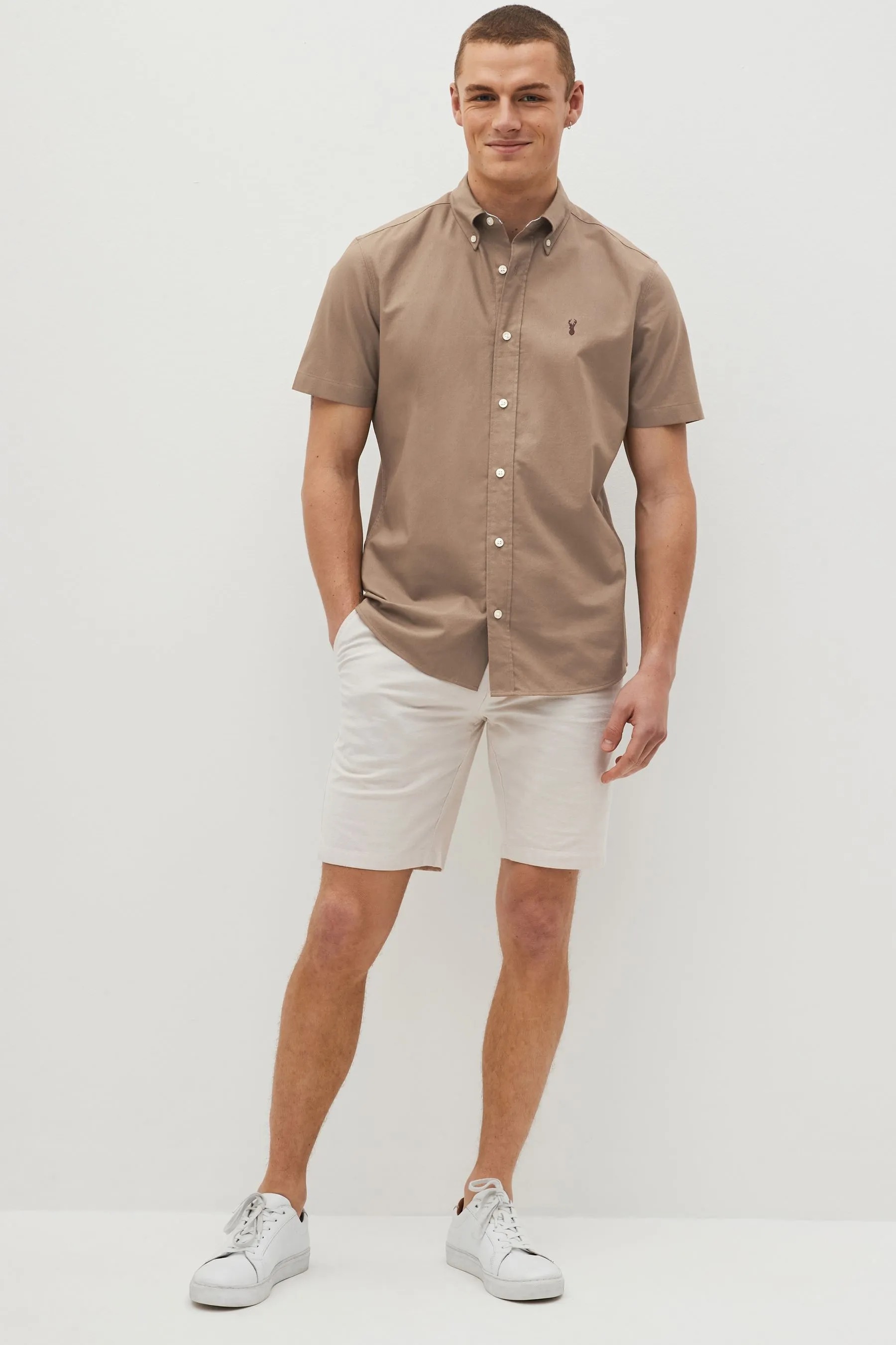 Camicia Oxford a maniche corte    