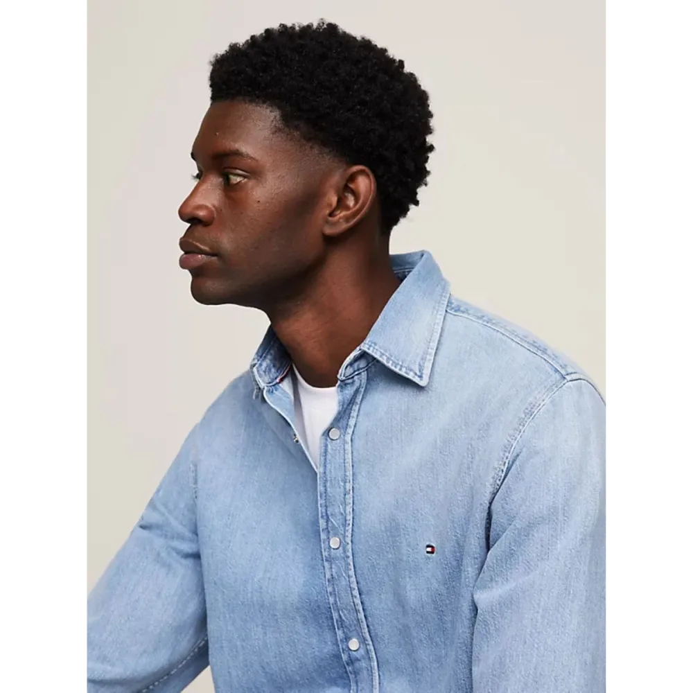 Camicia Tommy Hilfiger Uomo Denim Shirt Malibu