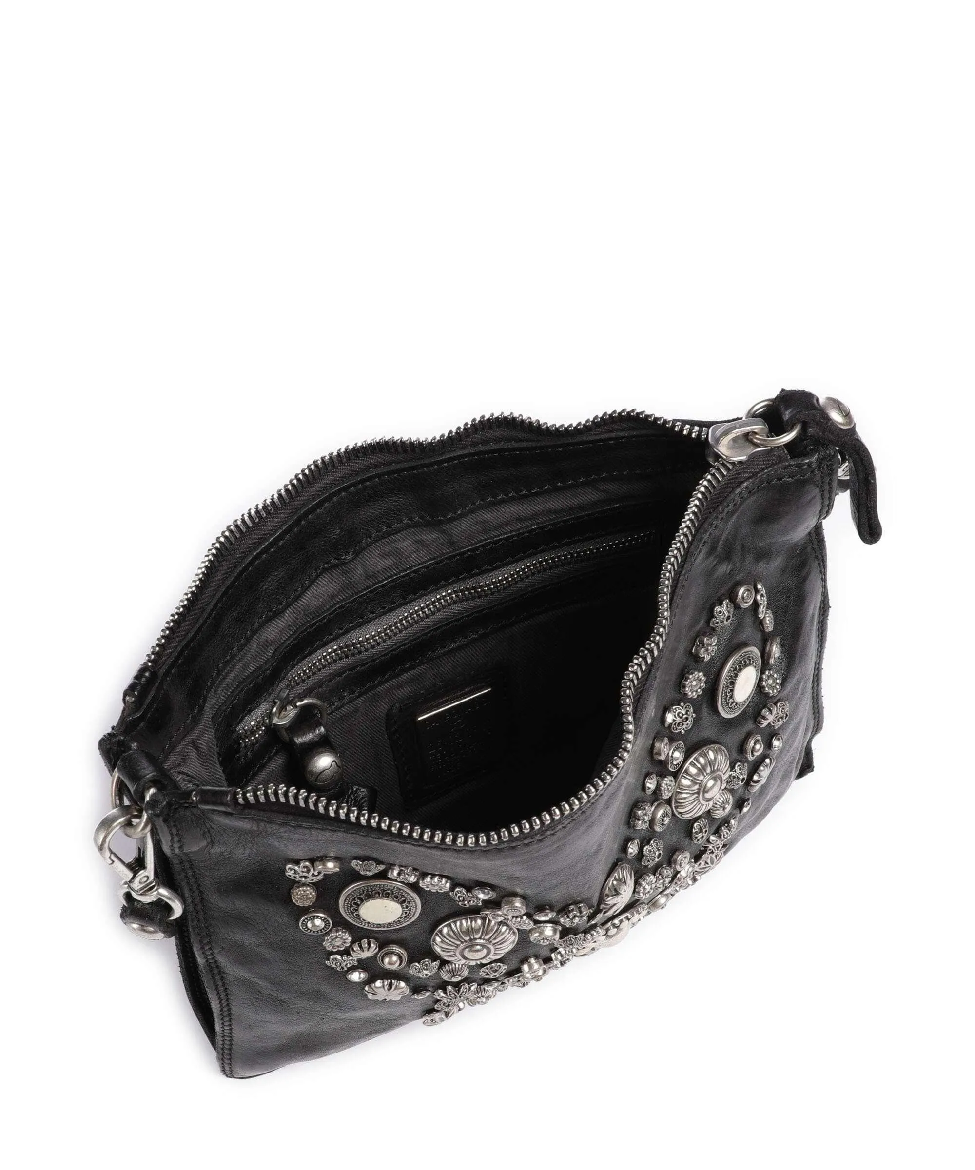  Campomaggi Borsa a tracolla pelle bovina nero  