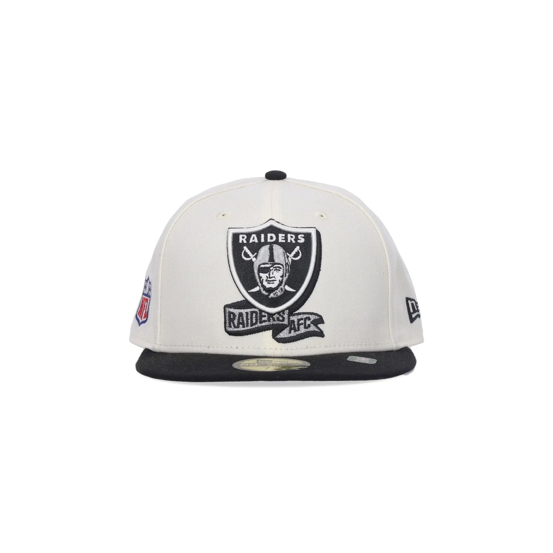 Cappellino Visiera Piatta Uomo Nfl Sideline 5950 Lasrai Chrome White/original Team Colors