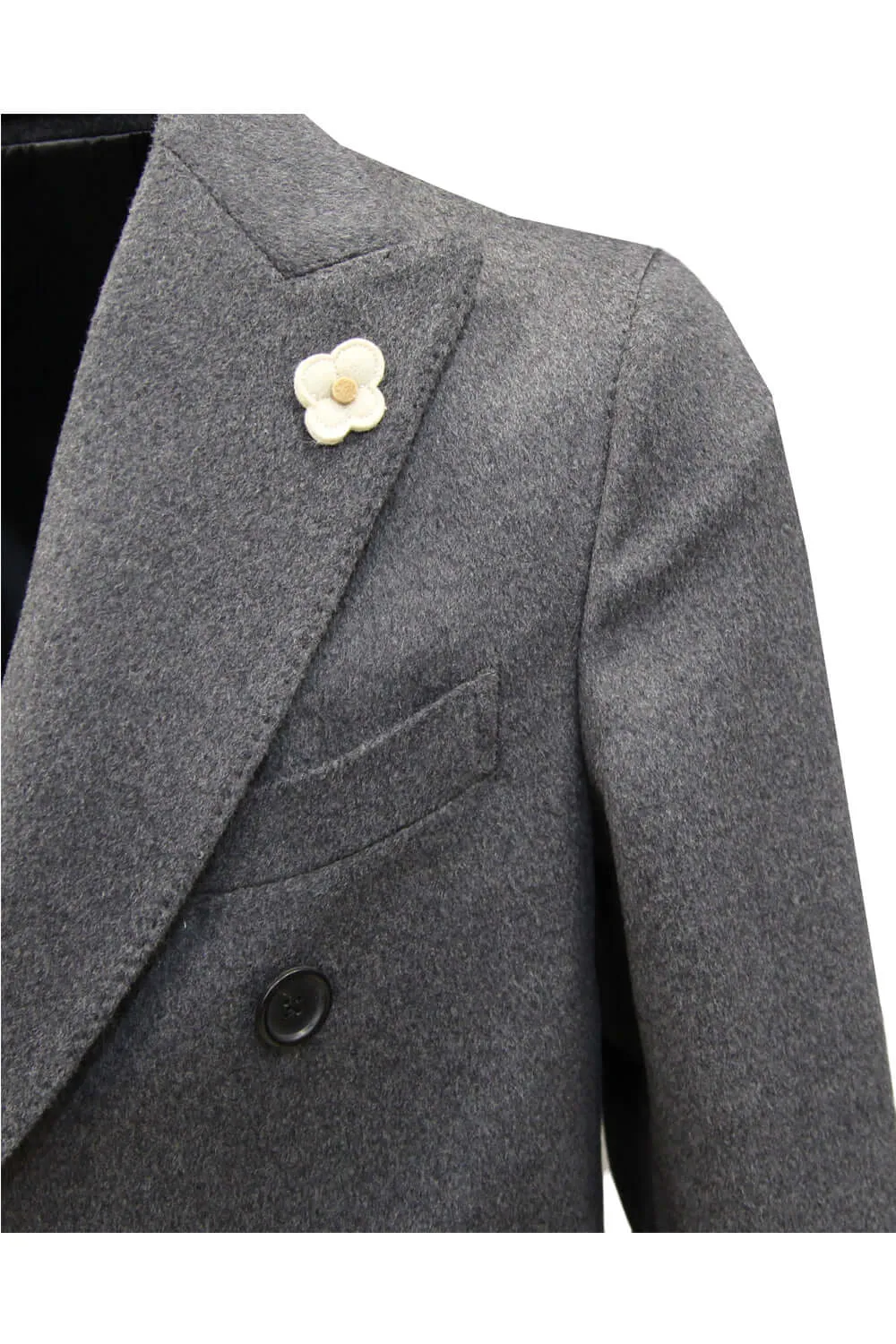 Cappotto con martingala - LARDINI
