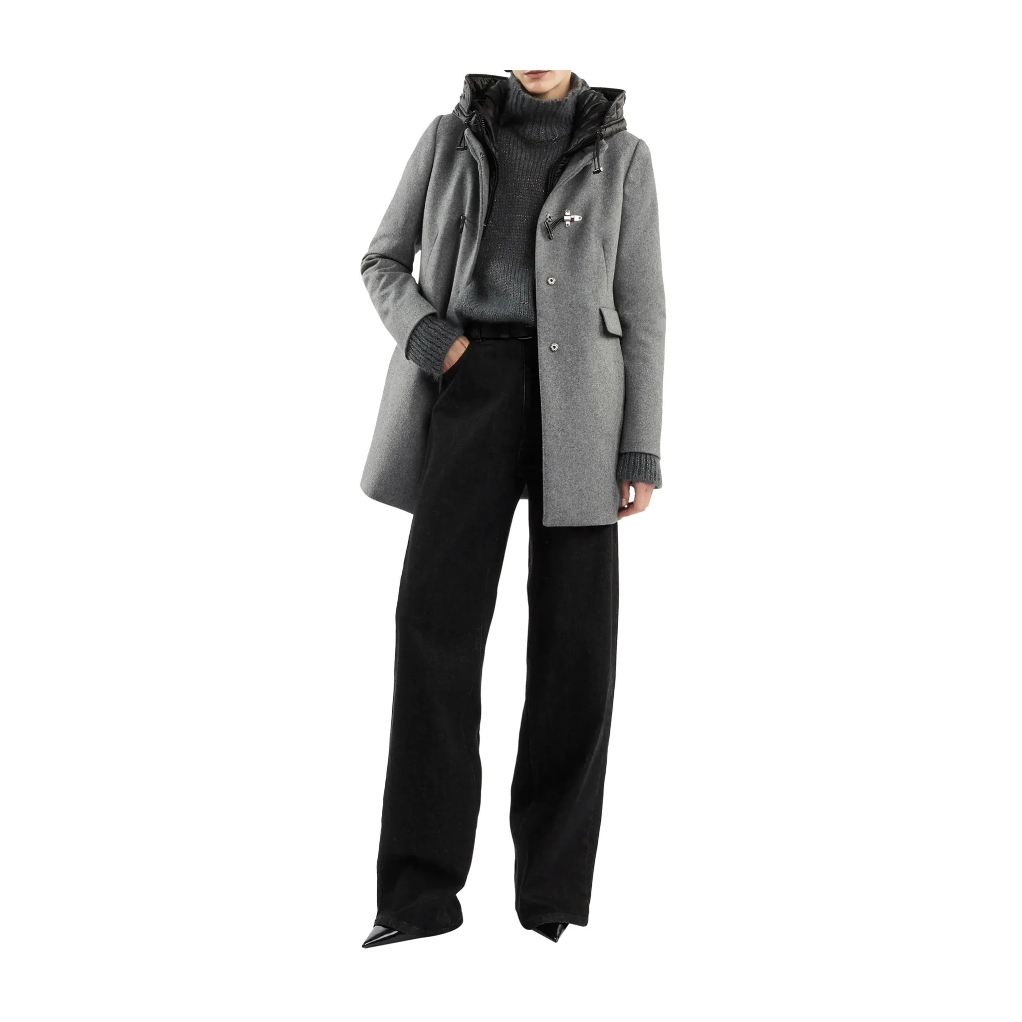 Cappotto Donna Toggle Grigio