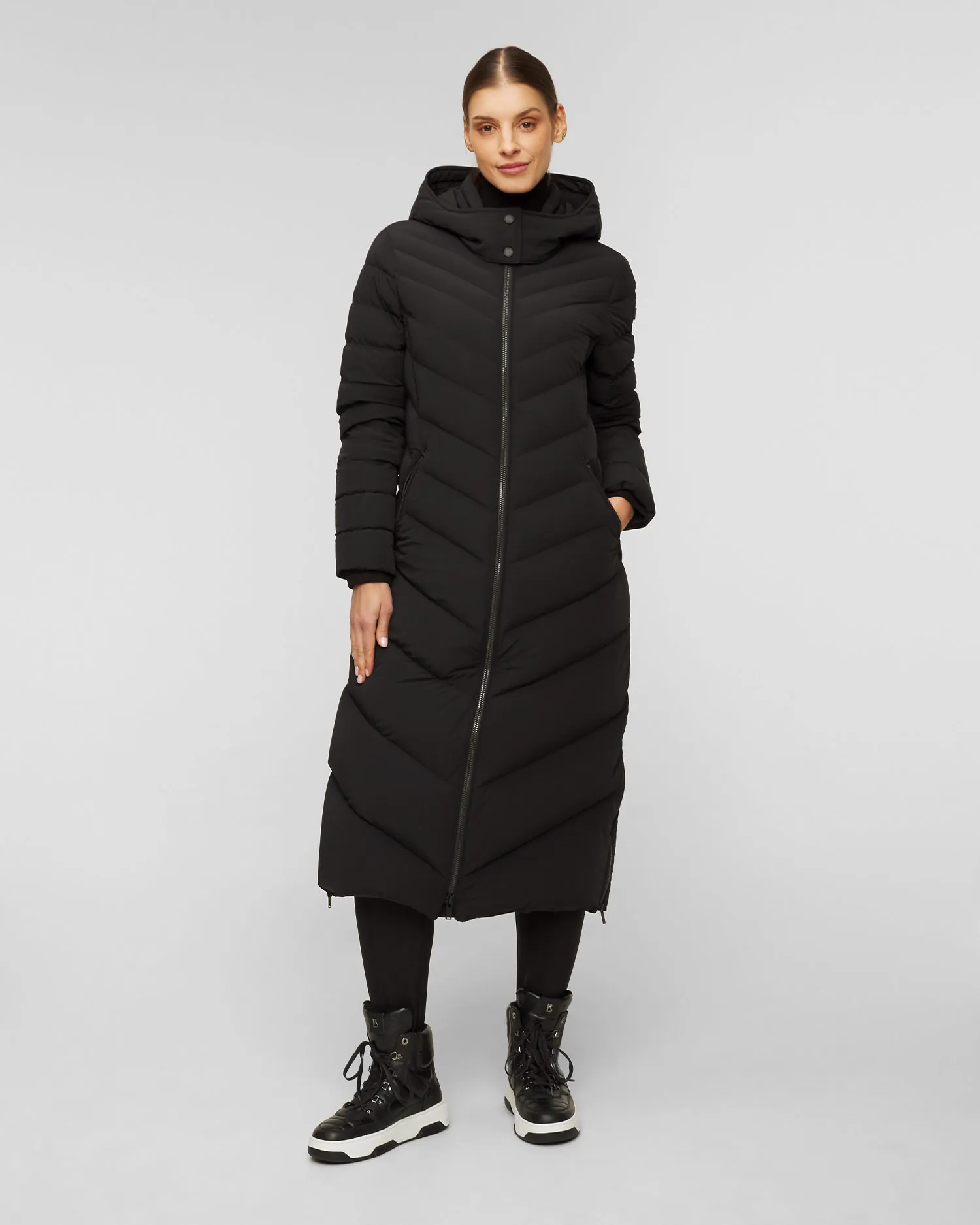 Cappotto nero con piumino da donna Moose Knuckles Cooper Lake Parka M33LP235-292