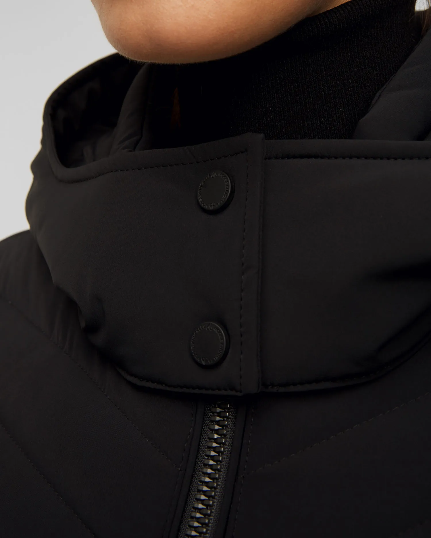 Cappotto nero con piumino da donna Moose Knuckles Cooper Lake Parka M33LP235-292