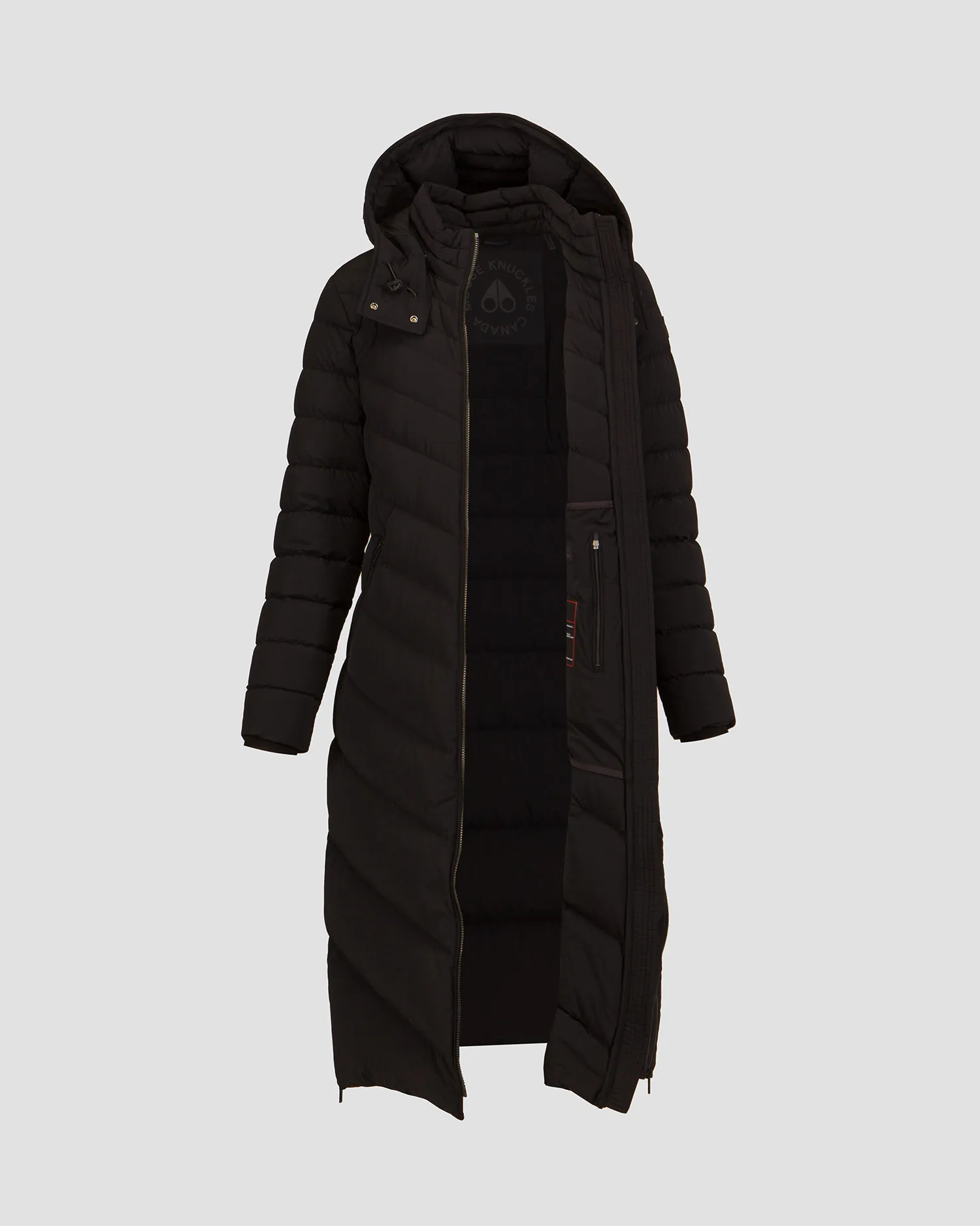 Cappotto nero con piumino da donna Moose Knuckles Cooper Lake Parka M33LP235-292