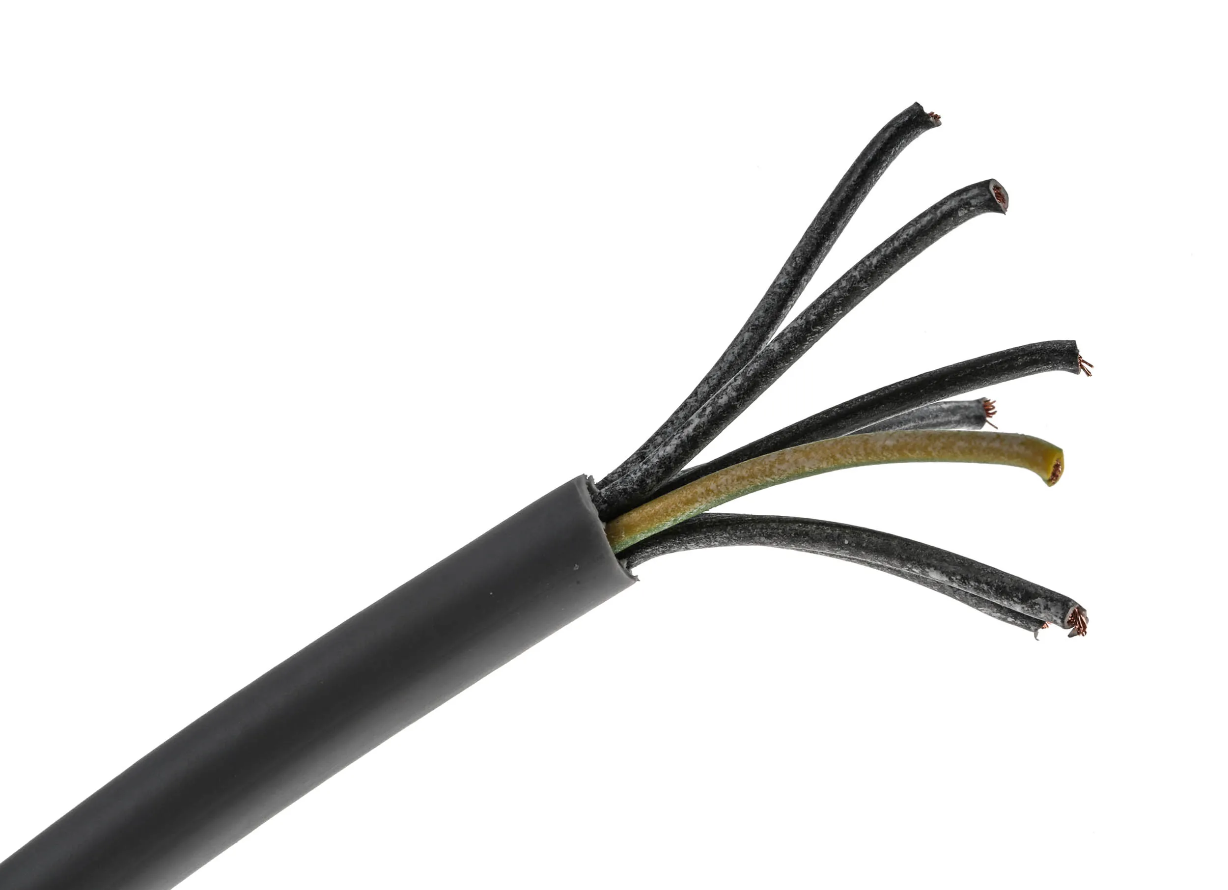 Cavo industriale multipolare non schermato a 7 cond. 1 mm², 17 AWG, 300/500 V, Ø8mm, L. 50m