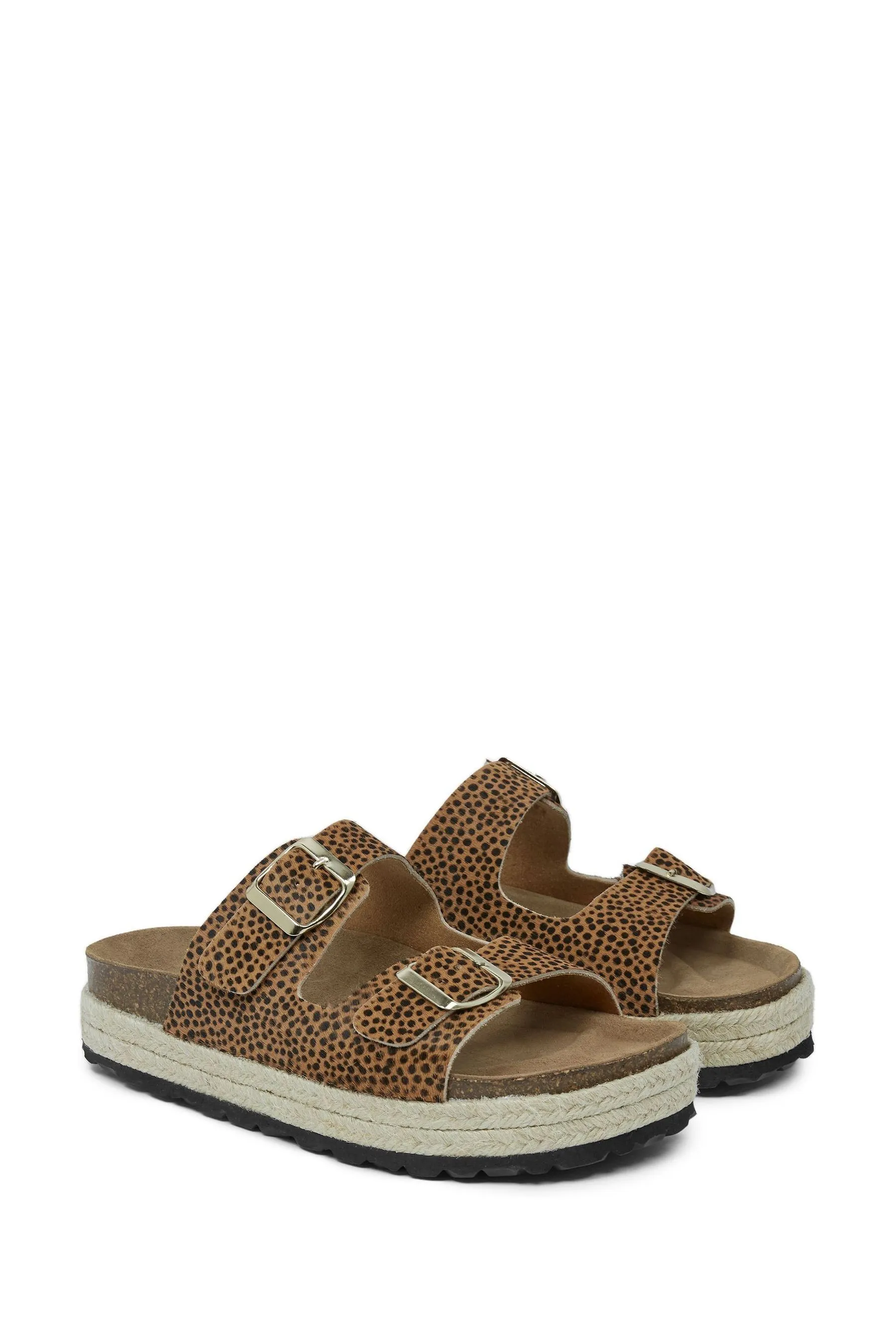 Celtic & Co. Naturale - Sandali con doppia fibbia