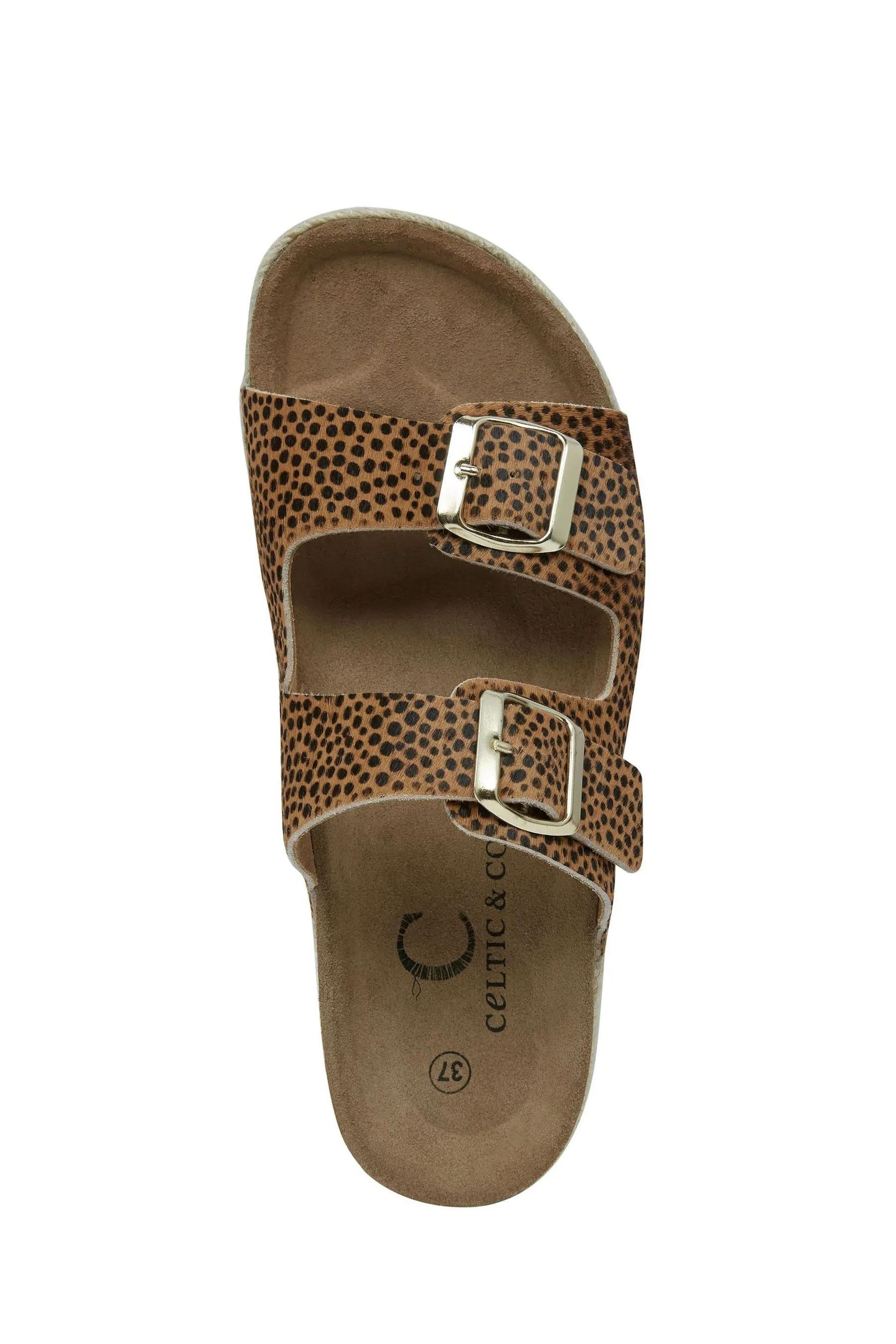 Celtic & Co. Naturale - Sandali con doppia fibbia