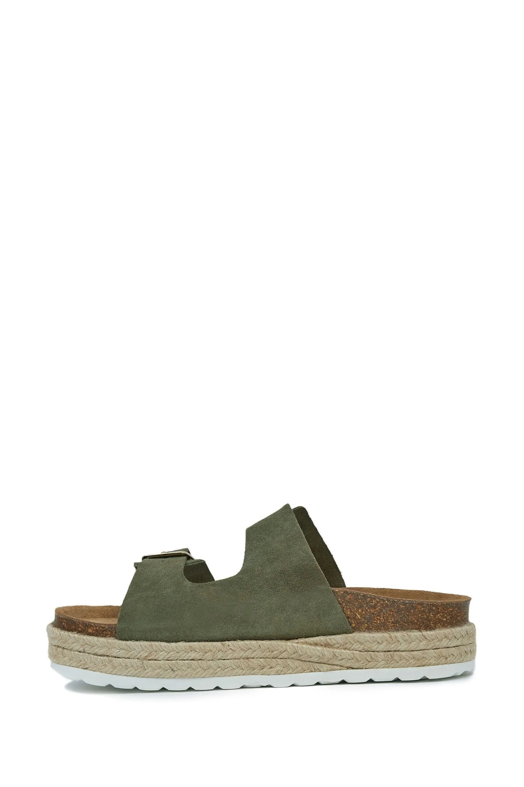 Celtic & Co. Verde - Sandali con doppia fibbia
