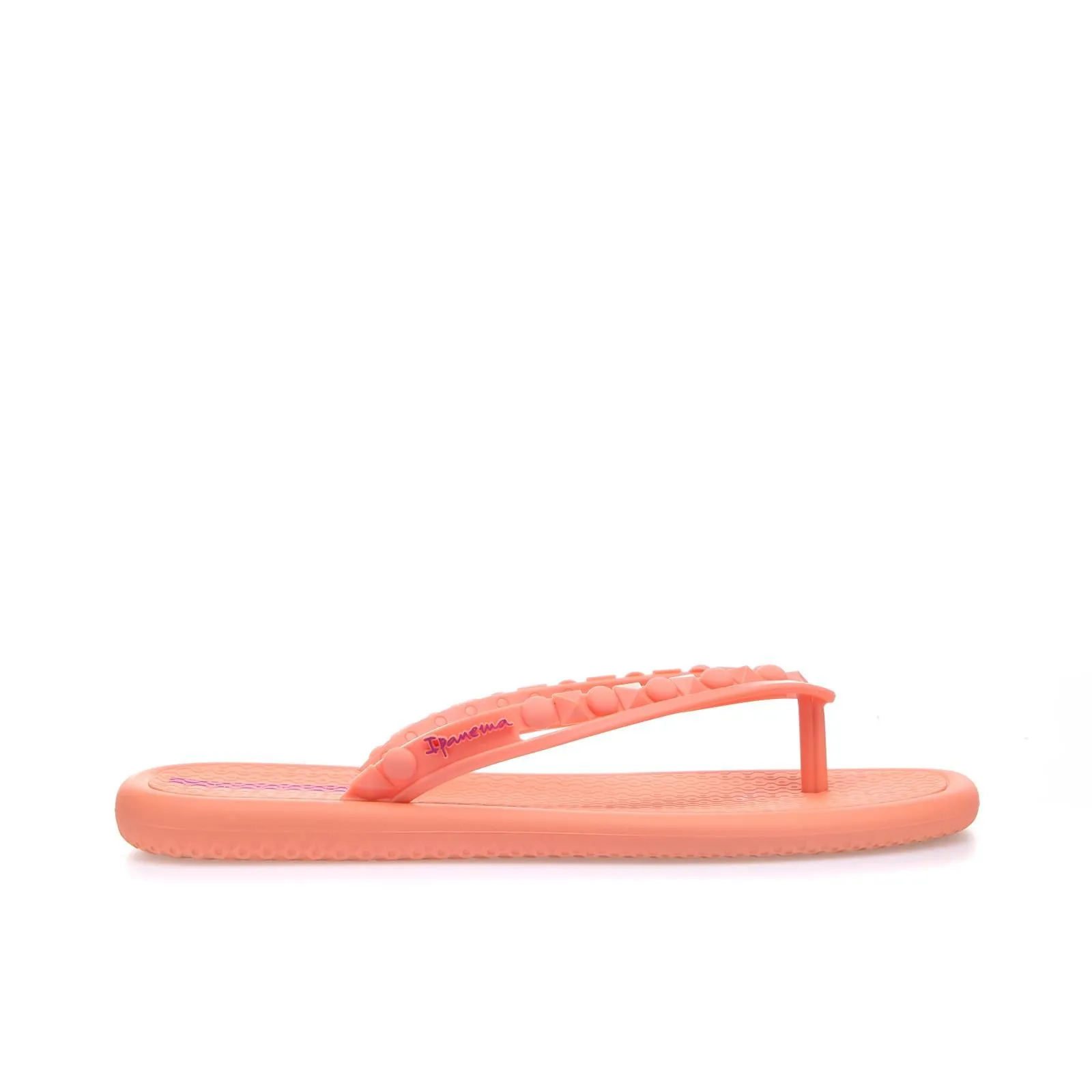 Ciabatte donna rosa da mare modello infradito con borchie