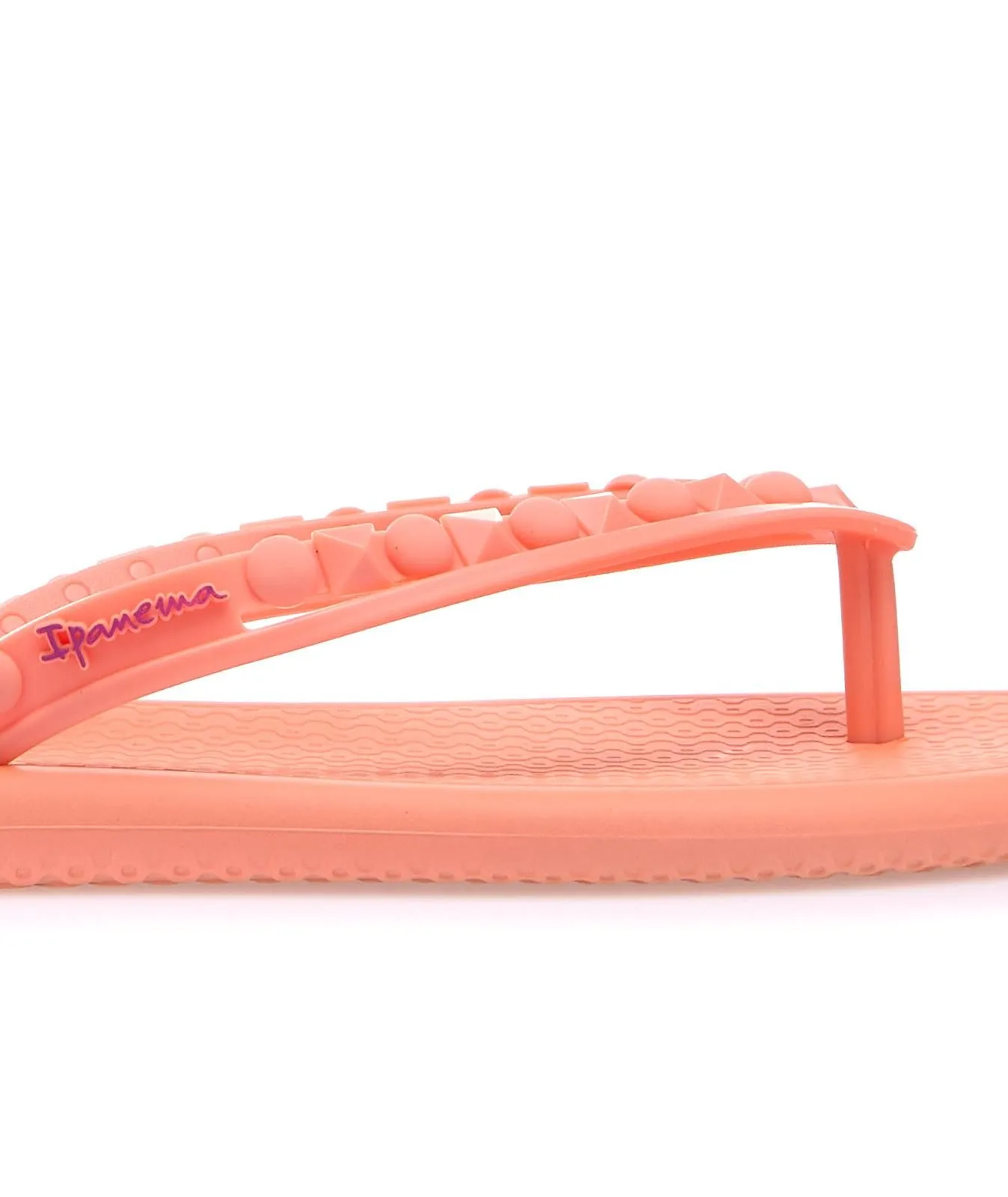 Ciabatte donna rosa da mare modello infradito con borchie