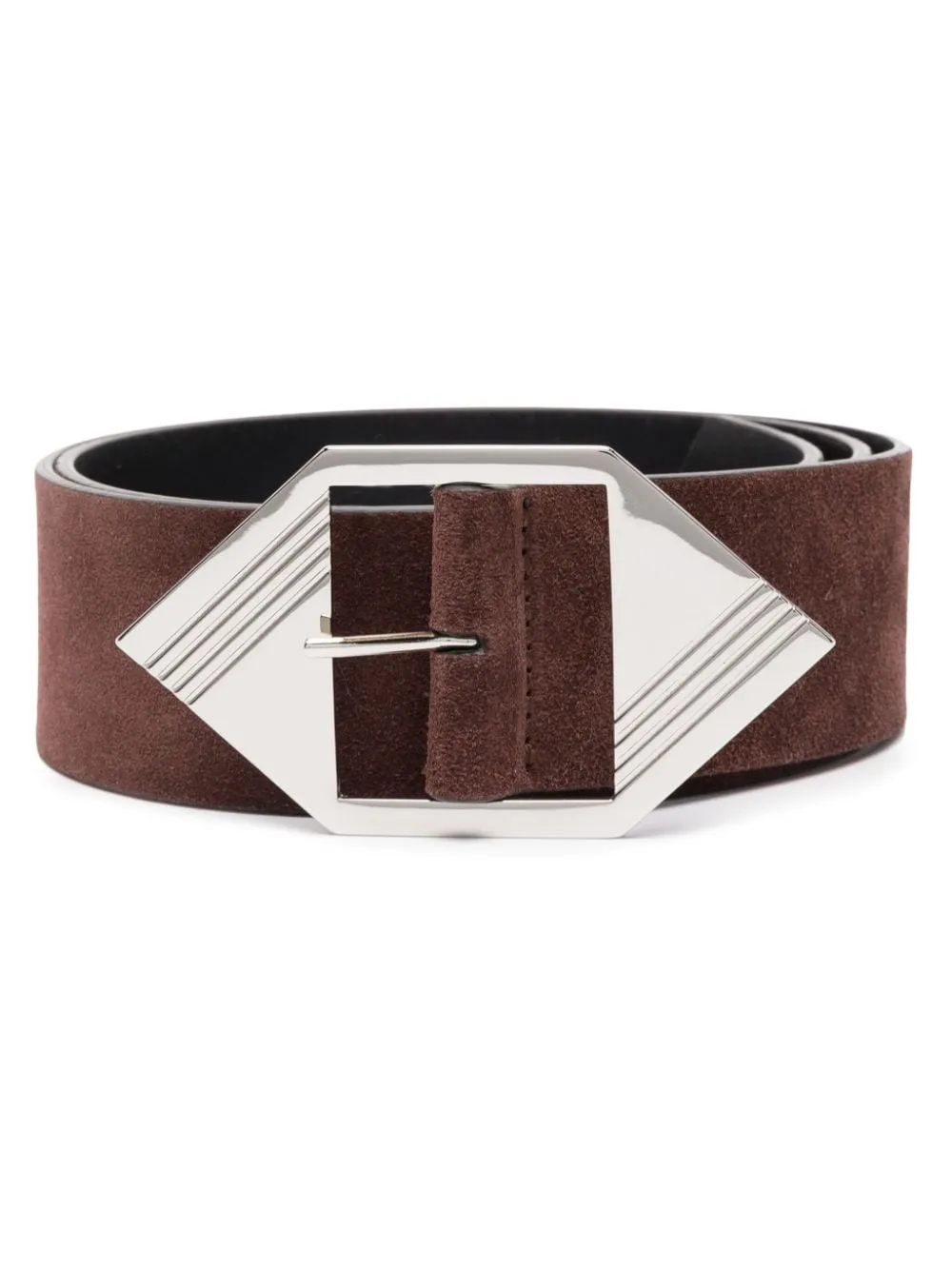 Cintura con fibbia in marrone - donna