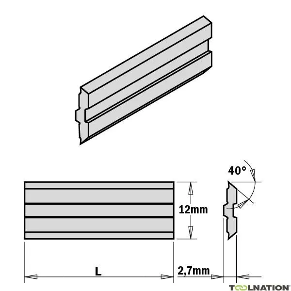 CMT 795.351.12 Centrostar, Centrofix, coltello sistema Quickfix HSS 350x12x2,7