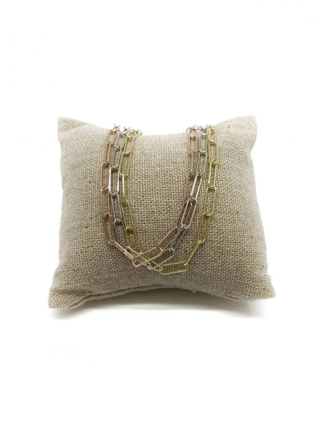 Collana Catena Rettangolare Sottile