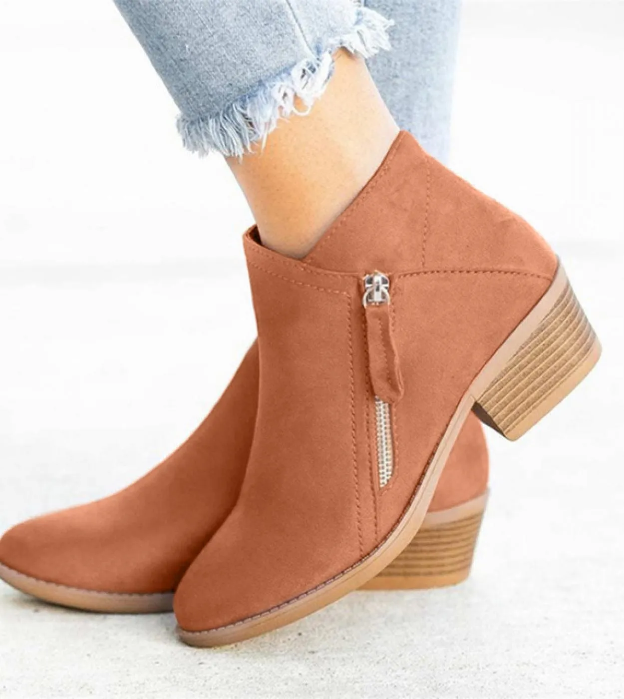 Comemore Stivali da donna Combattimento Scarpe da donna Tacchi bassi Autunno Stivaletti corti da donna Calzature primaverili da