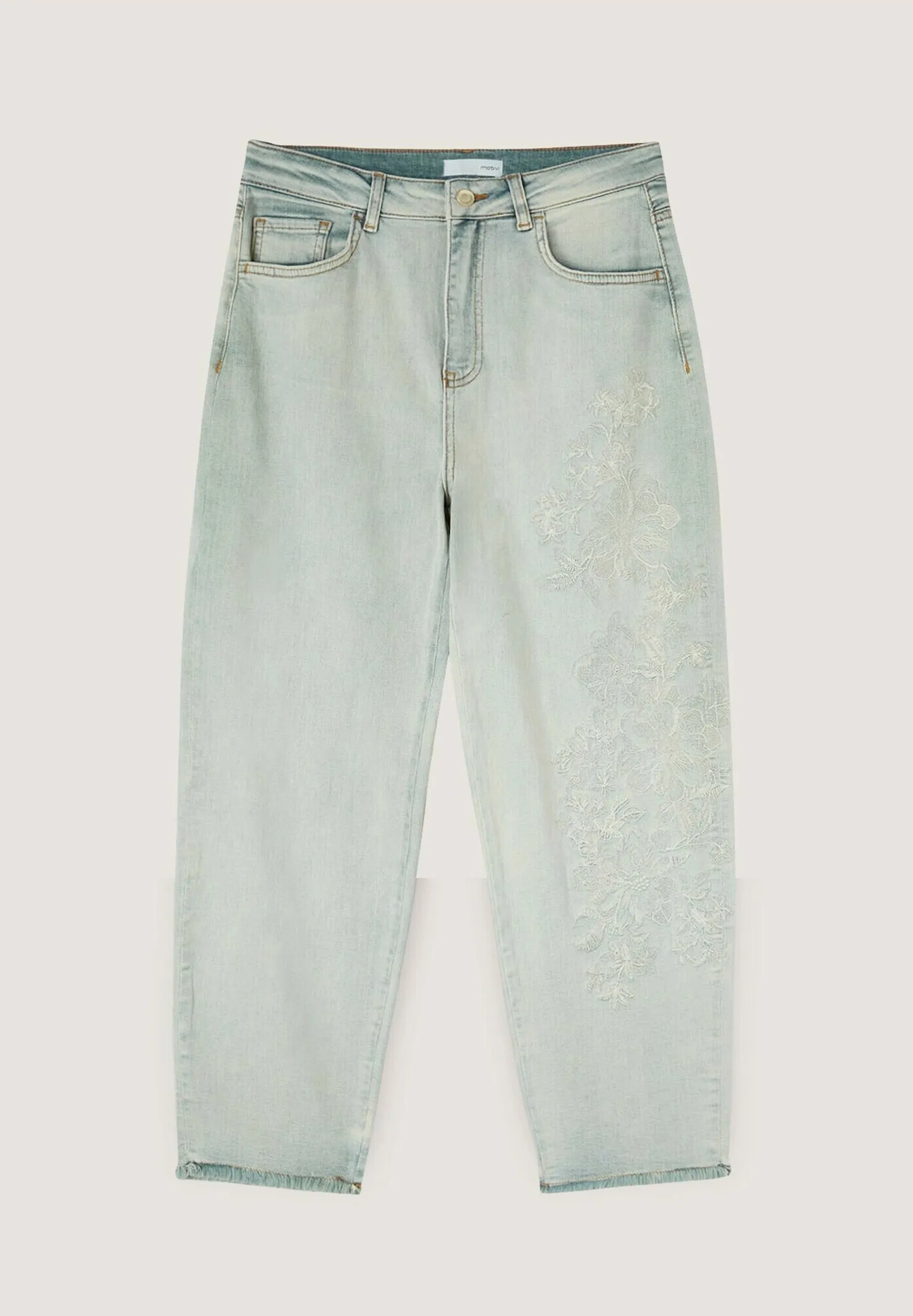 CON RICAMO - Jeans a sigaretta