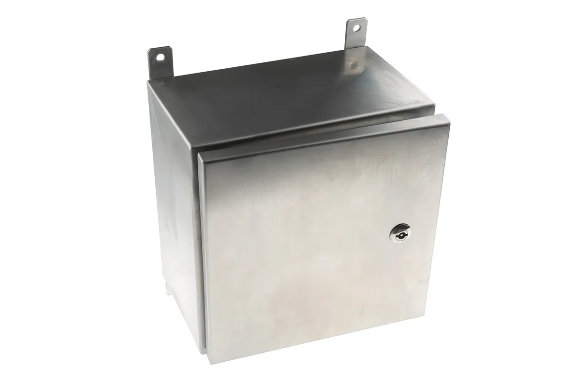 Contenitore a parete RS PRO in Acciaio inox 300 x 300 x 200mm, col. , IP69K