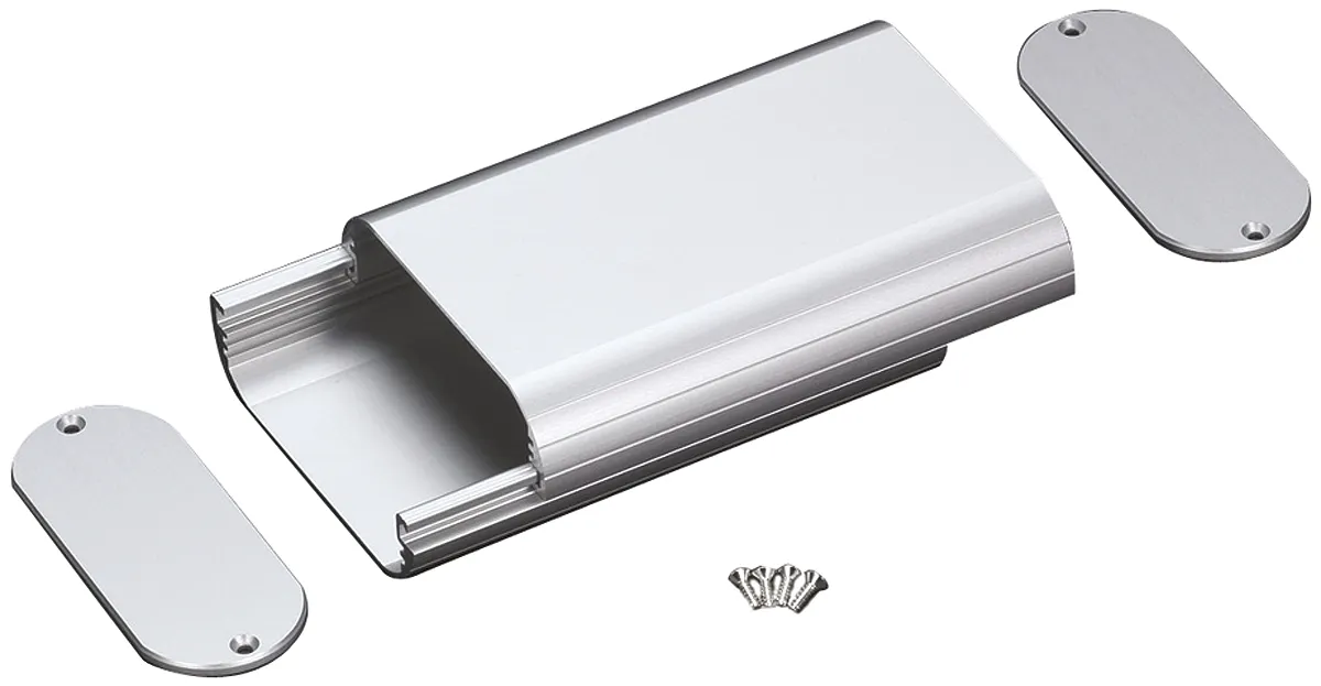 Contenitore portatile, 112 x 70 x 35mm, Alluminio, Takachi Electric Industrial