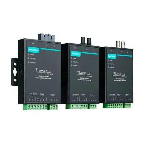 Convertitore di supporti MOXA, Modalità singola, ST, 100Mbit/s