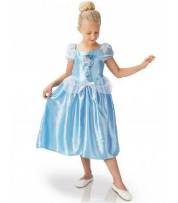 COSTUME CENERENTOLA DELUXE BAMBINA TAGLIA M