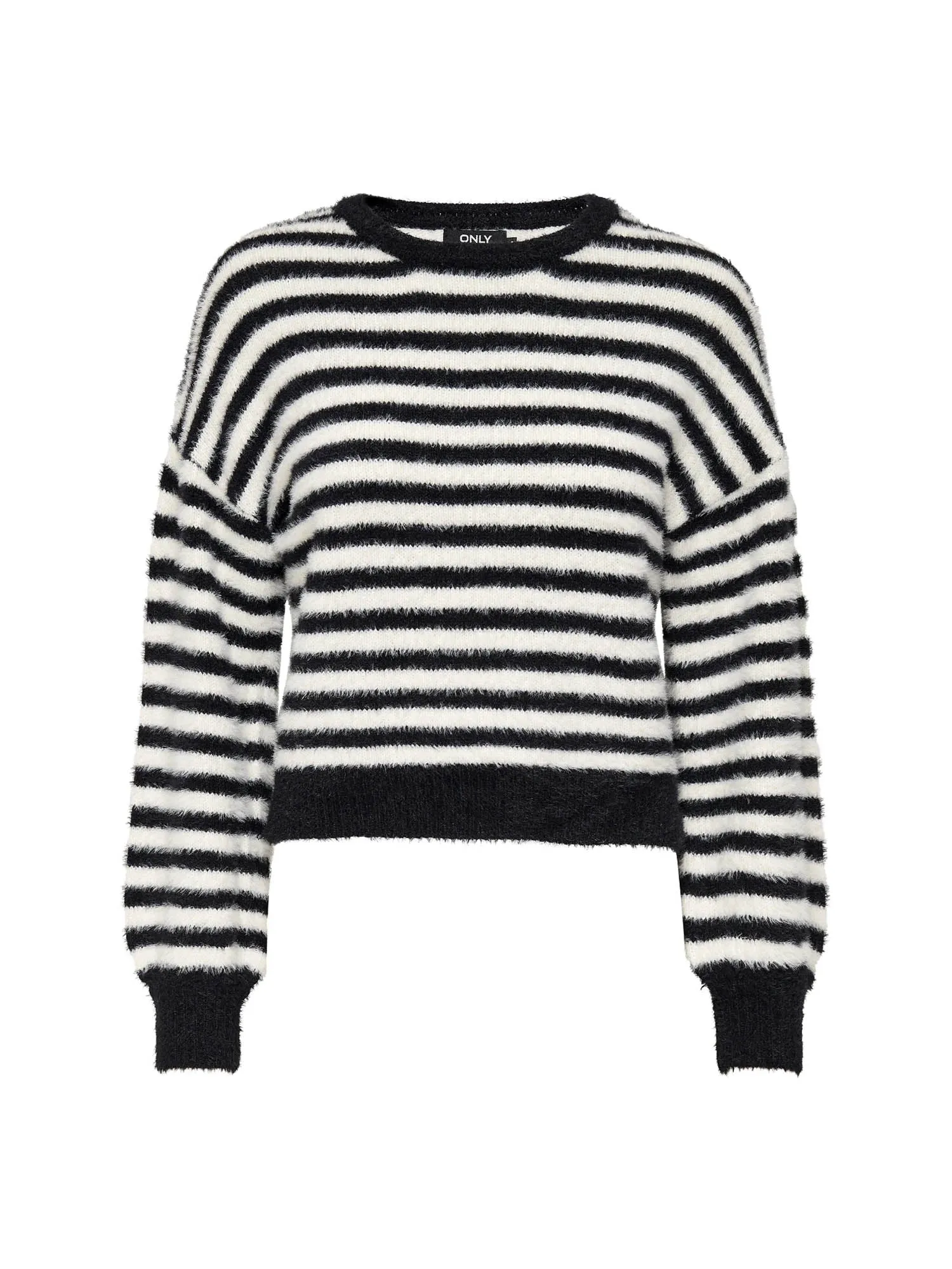 ----------Cropped Crew Neck Pullover---------