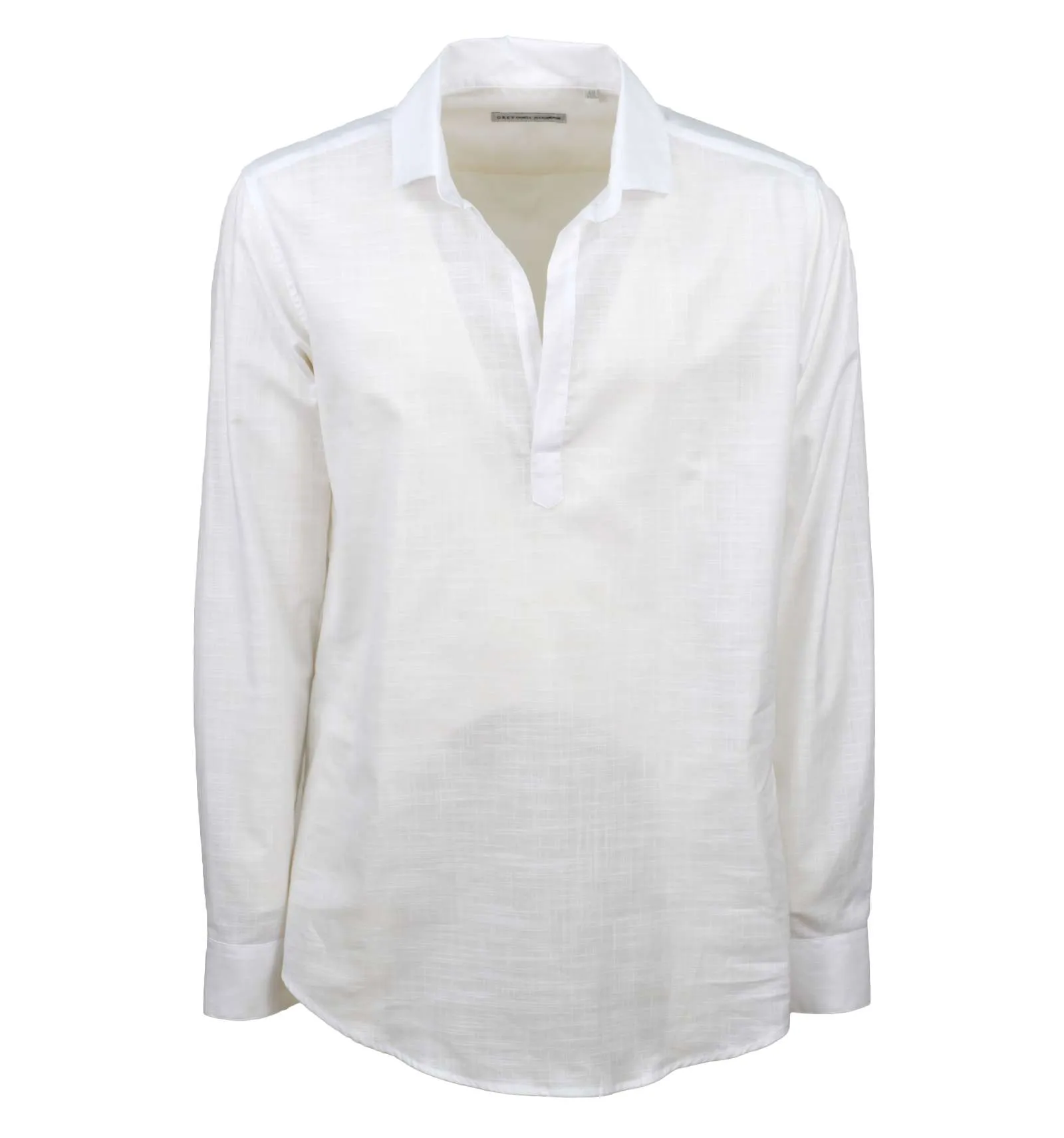 DANIELE ALESSANDRINI GREY uomo camicia bowling bianco C1715B14844400 2