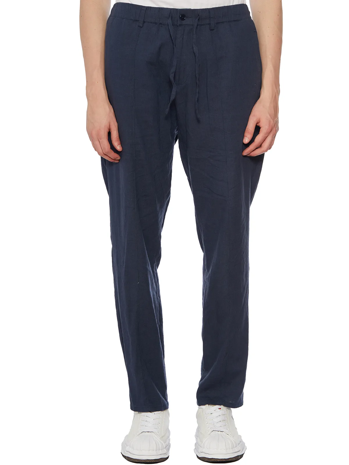 DANIELE ALESSANDRINI  PANTALONE IN LINO CON COULISSE 