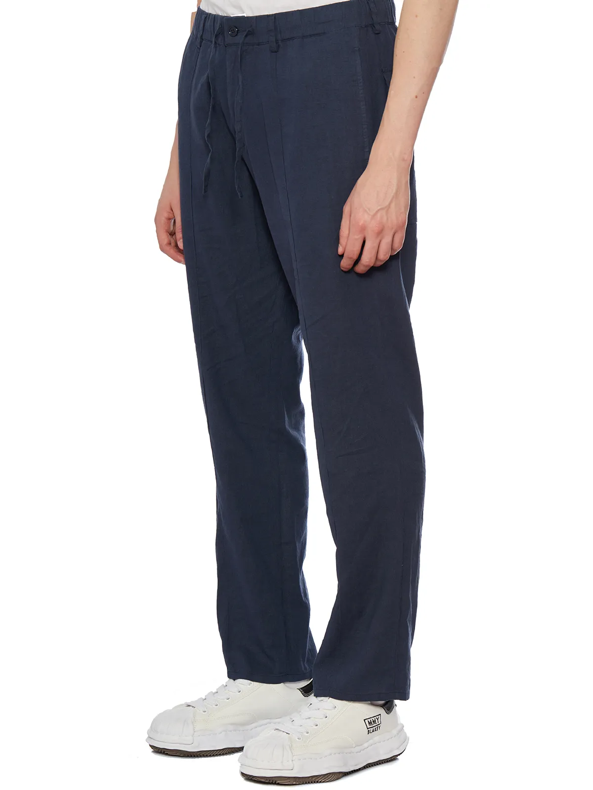 DANIELE ALESSANDRINI  PANTALONE IN LINO CON COULISSE 