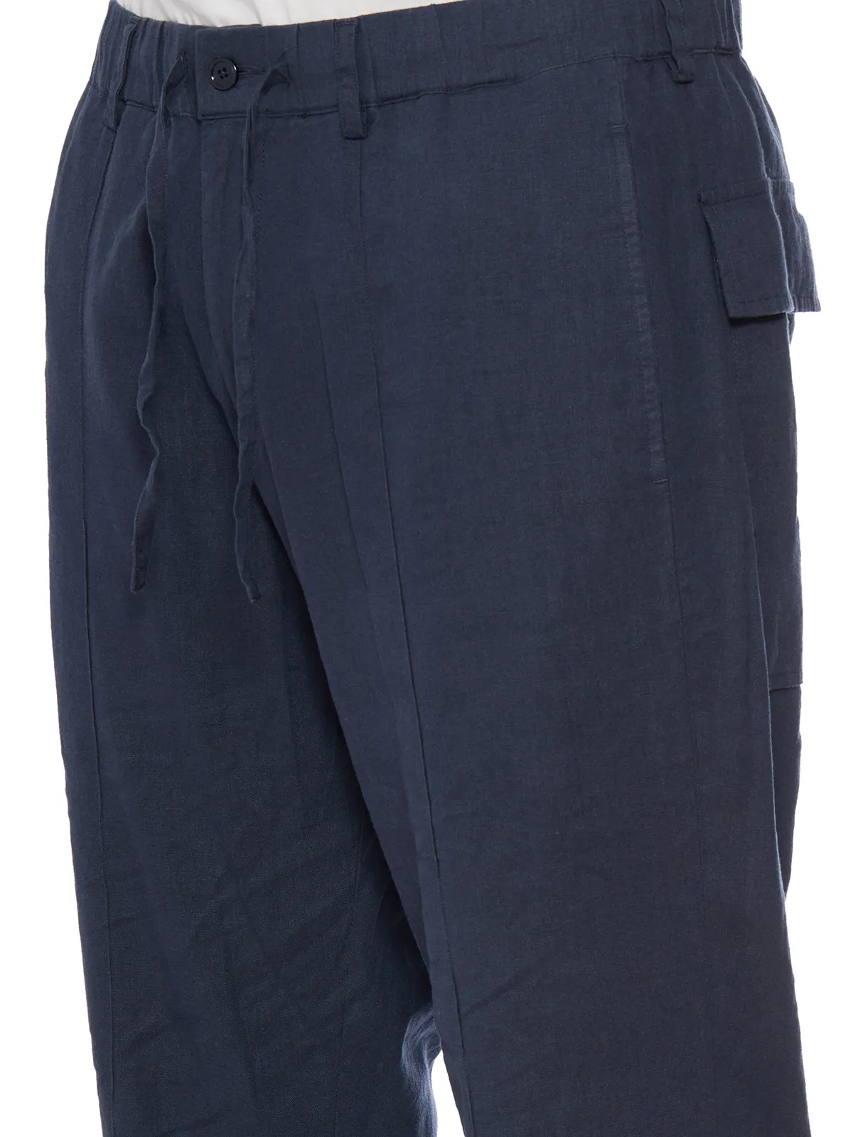 DANIELE ALESSANDRINI  PANTALONE IN LINO CON COULISSE 