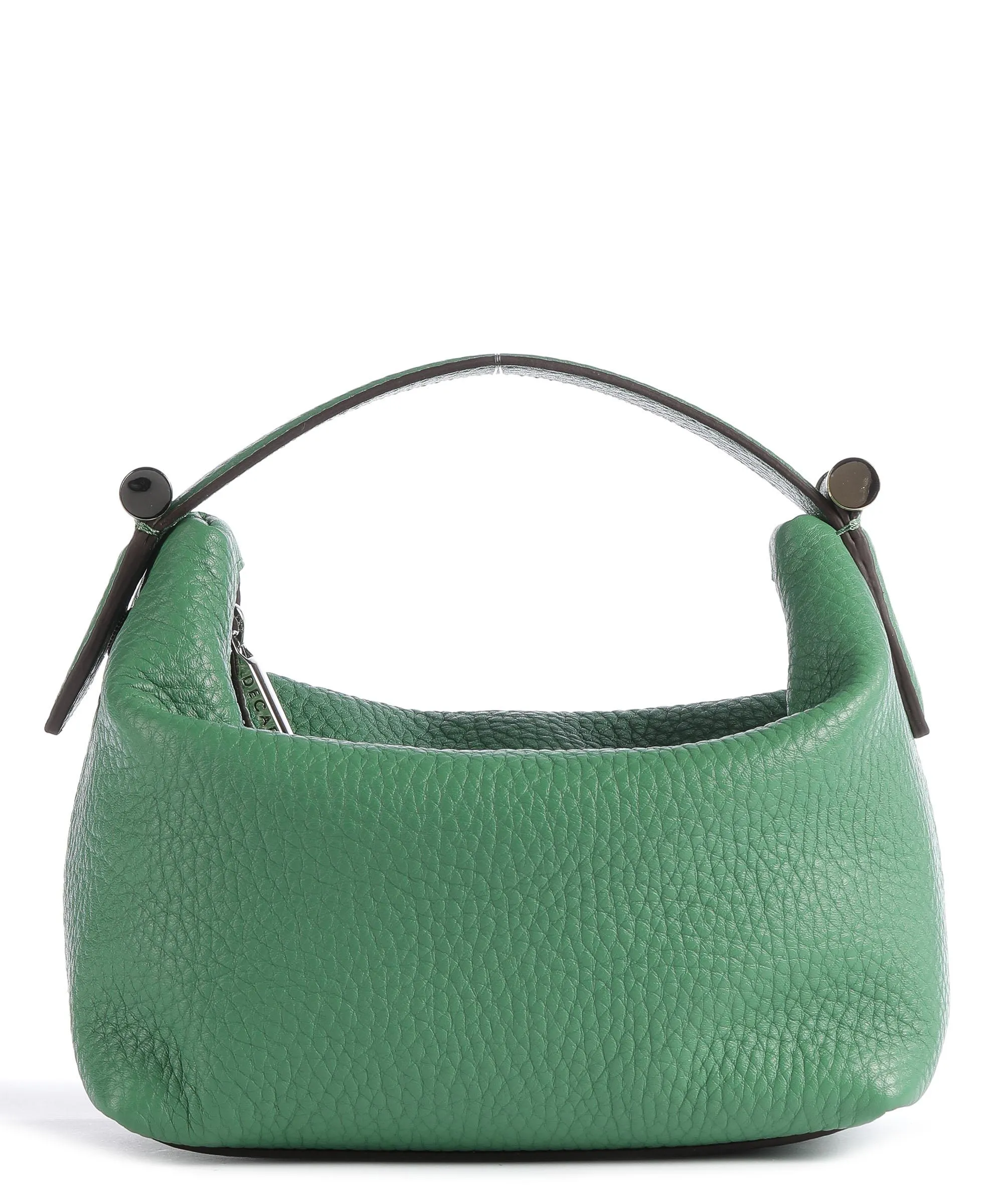  Decadent Copenhagen Cally Box Bag Borsa a mano pelle granulata verde  