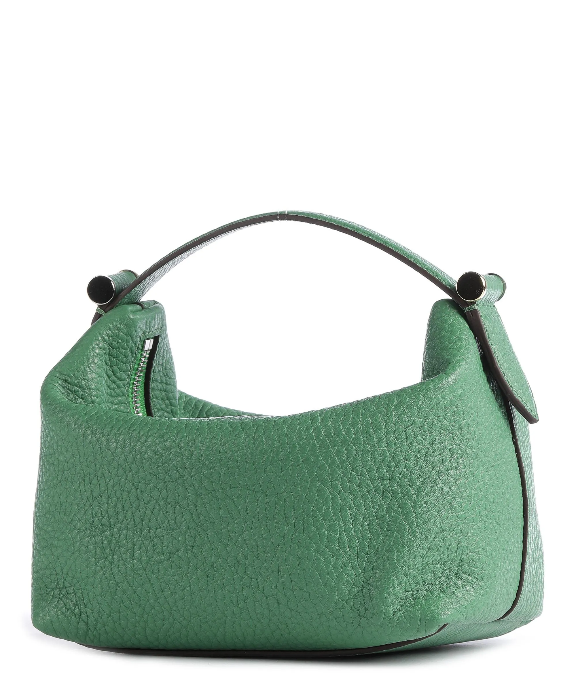  Decadent Copenhagen Cally Box Bag Borsa a mano pelle granulata verde  