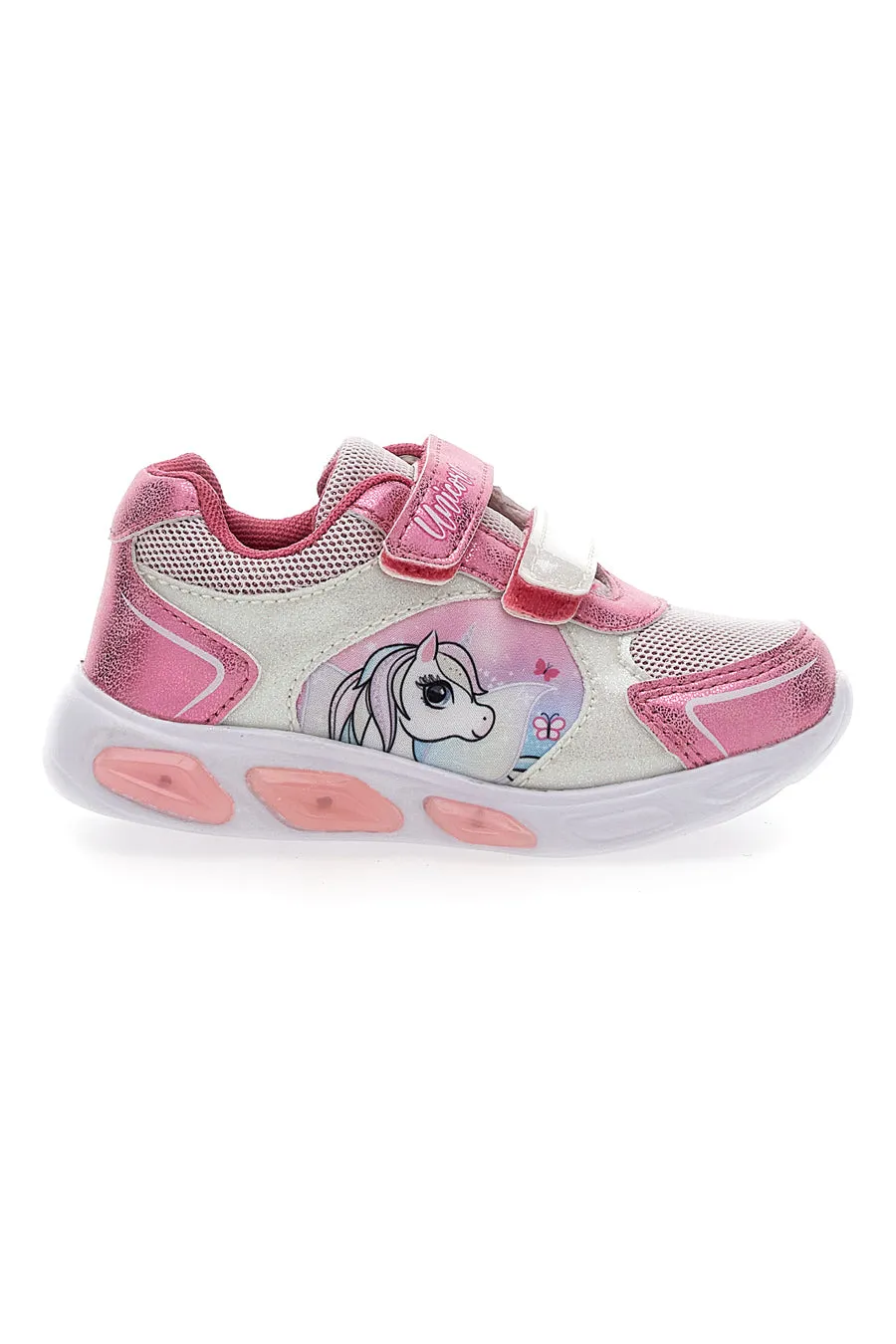   DISNEY Sneakers Rosa con Luci e Velcro Disney Unicorno 8010079