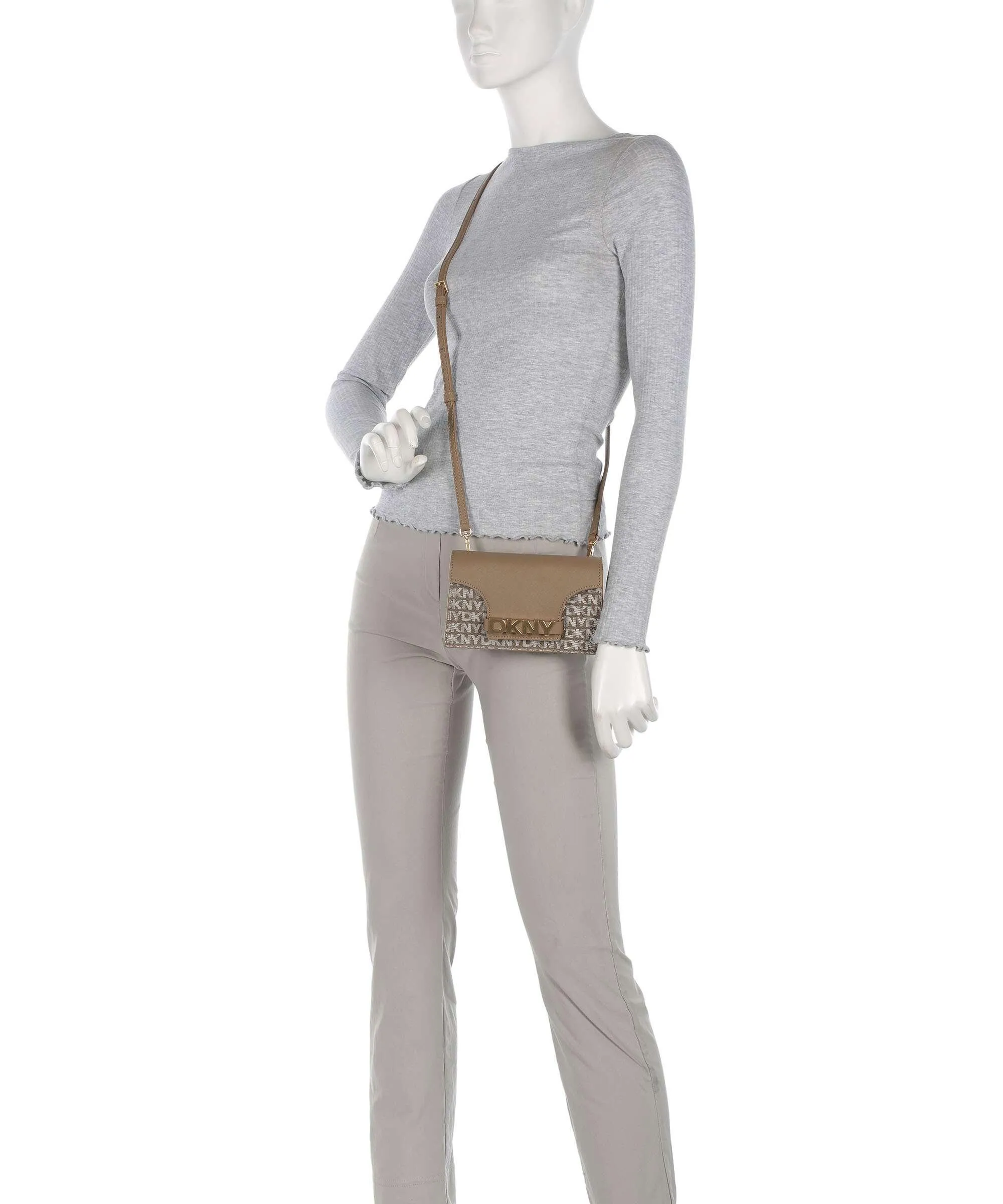  DKNY Avril Borsa a tracolla pelle sintetica marrone chiaro  