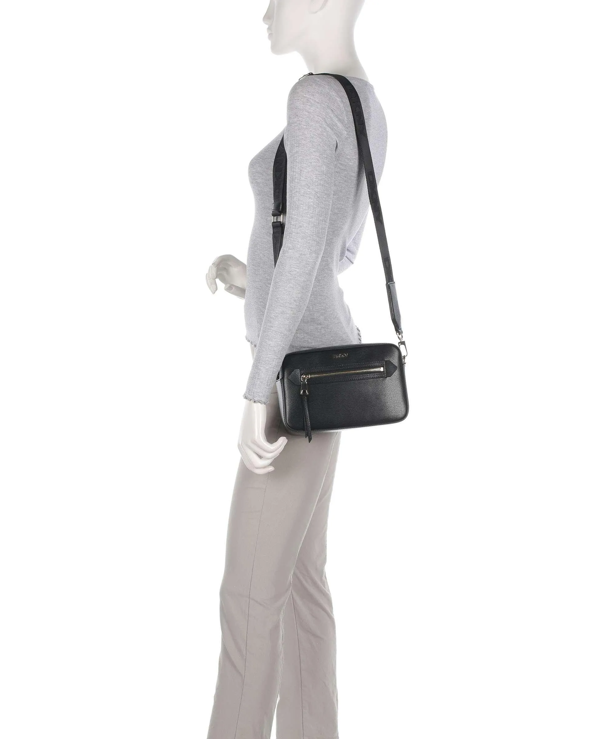  DKNY Bryant Borsa a tracolla pelle bovina nero  