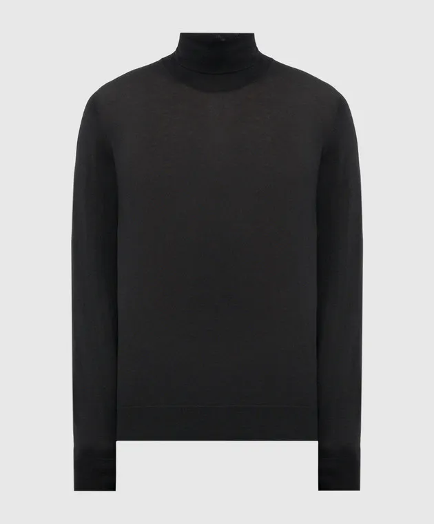 Dolce&Gabbana Golf nero in cashmere e seta GXW05TJFMEH