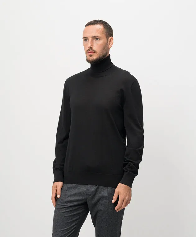 Dolce&Gabbana Golf nero in cashmere e seta GXW05TJFMEH