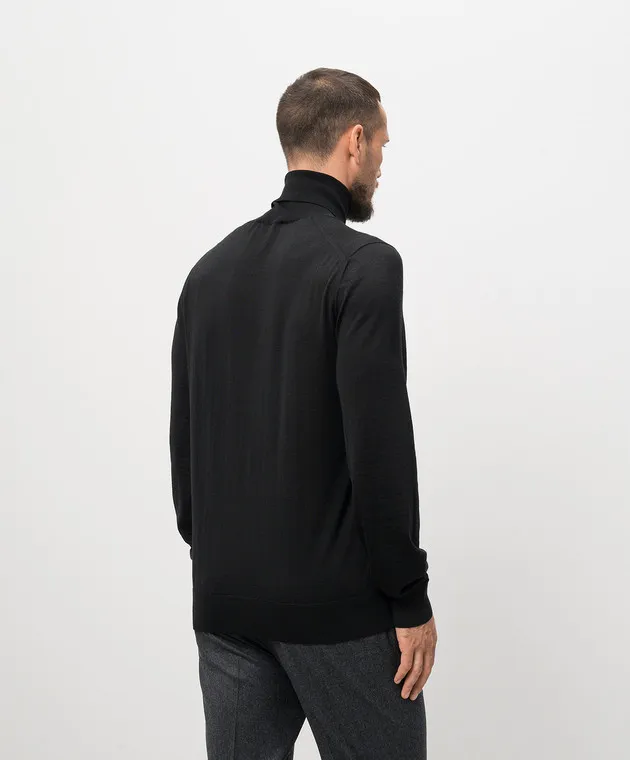 Dolce&Gabbana Golf nero in cashmere e seta GXW05TJFMEH