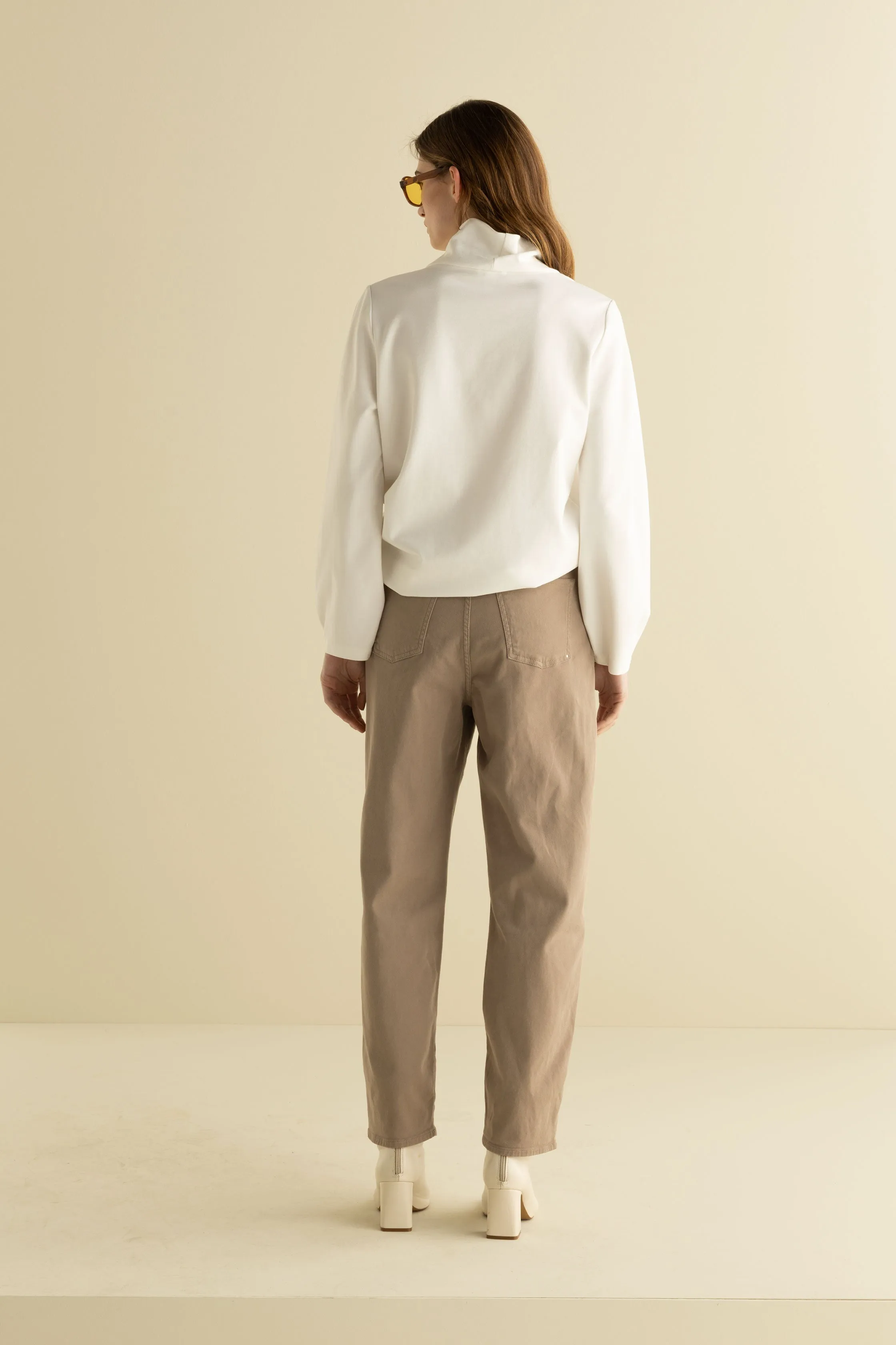 Double Collar Jersey Sweatshirt Punto Milano 4870 2545