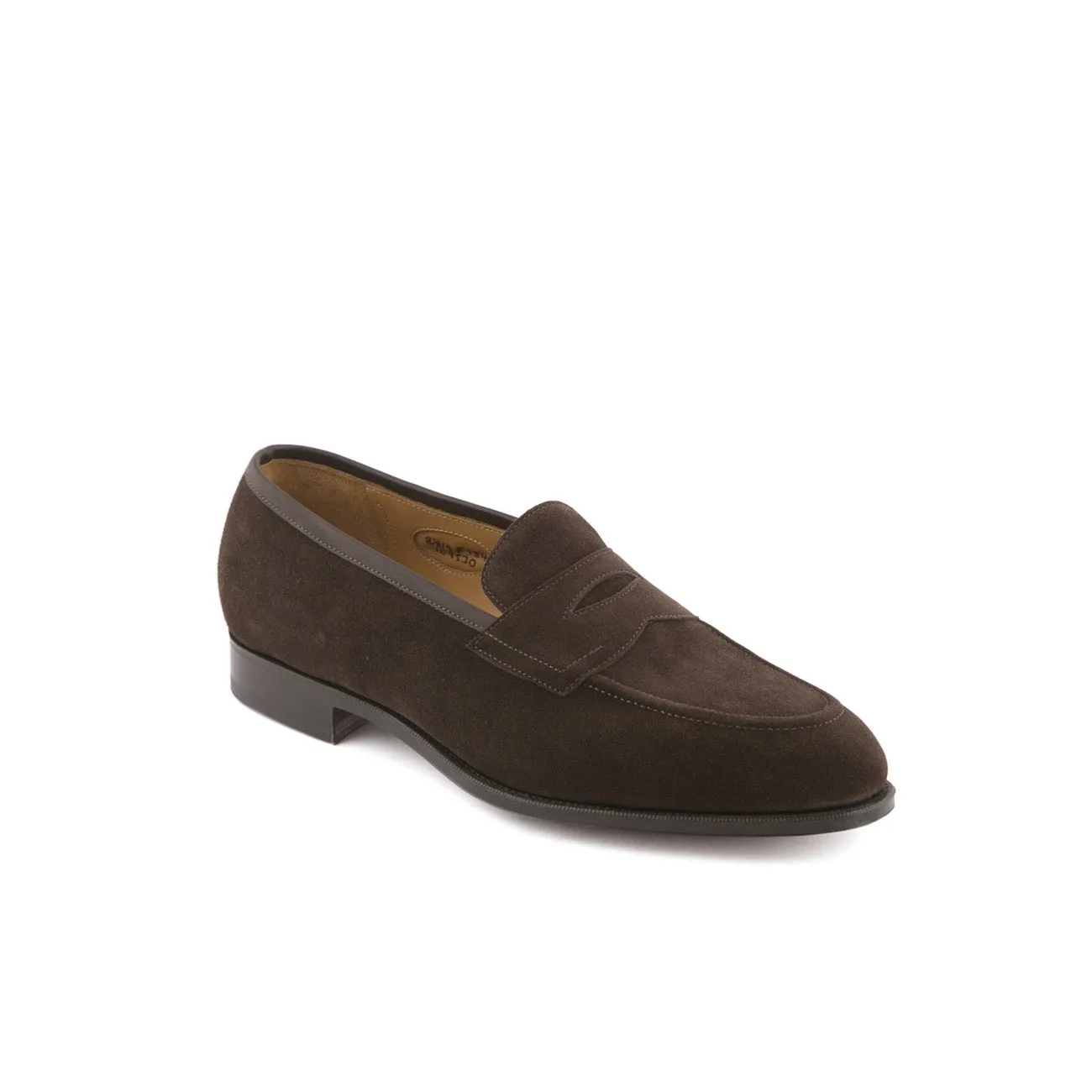 Edward Green Mocassino penny Edward Green Piccadilly in camoscio marrone