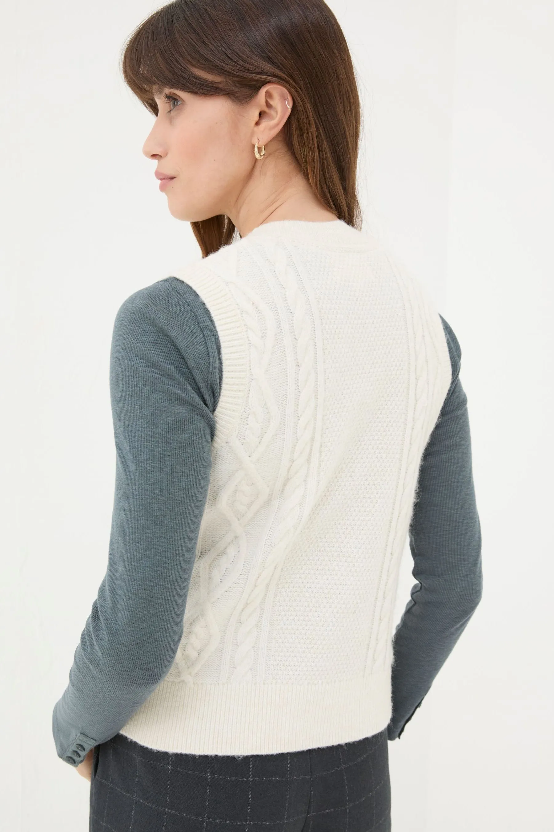 FatFace Cable Button Tank    