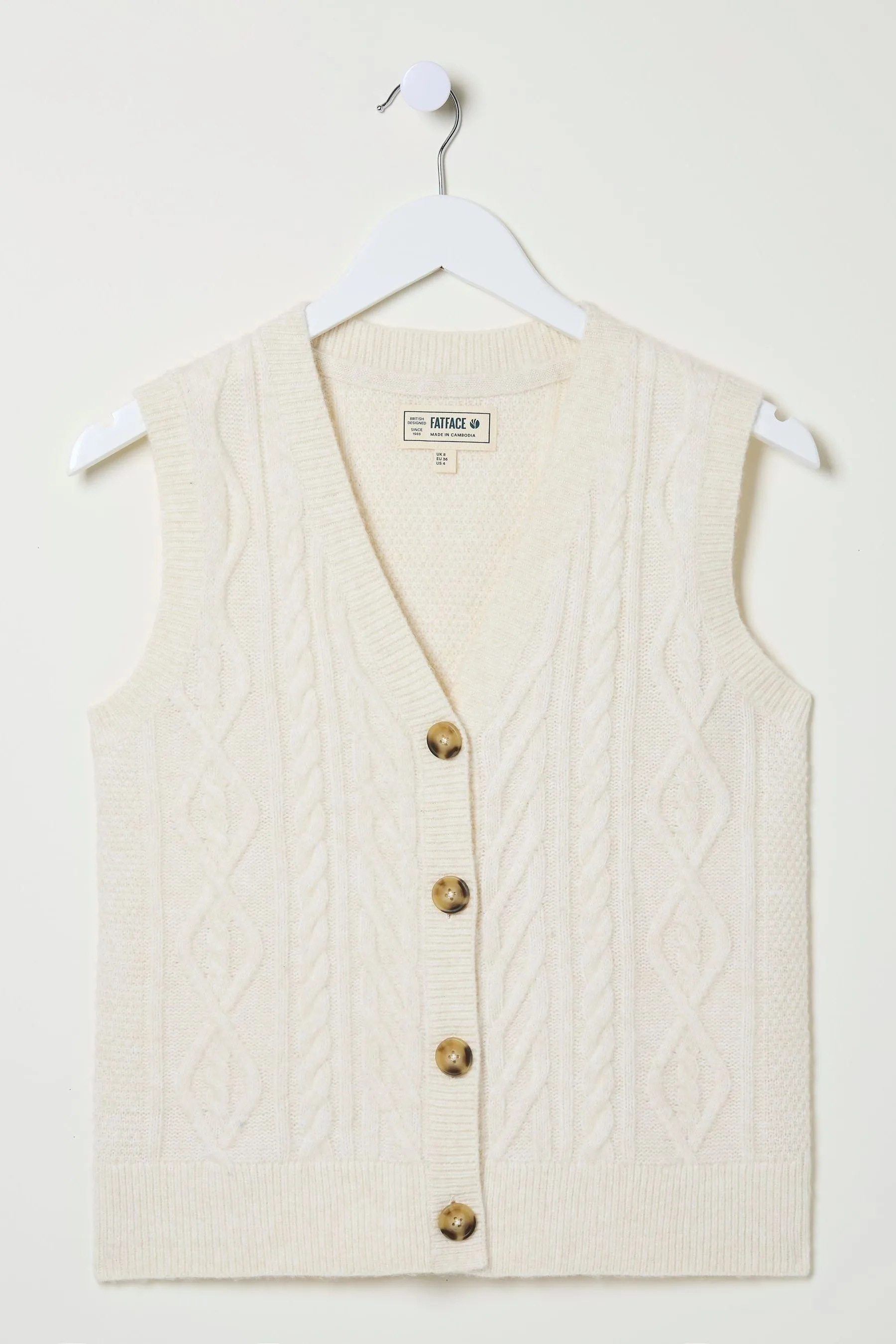 FatFace Cable Button Tank    