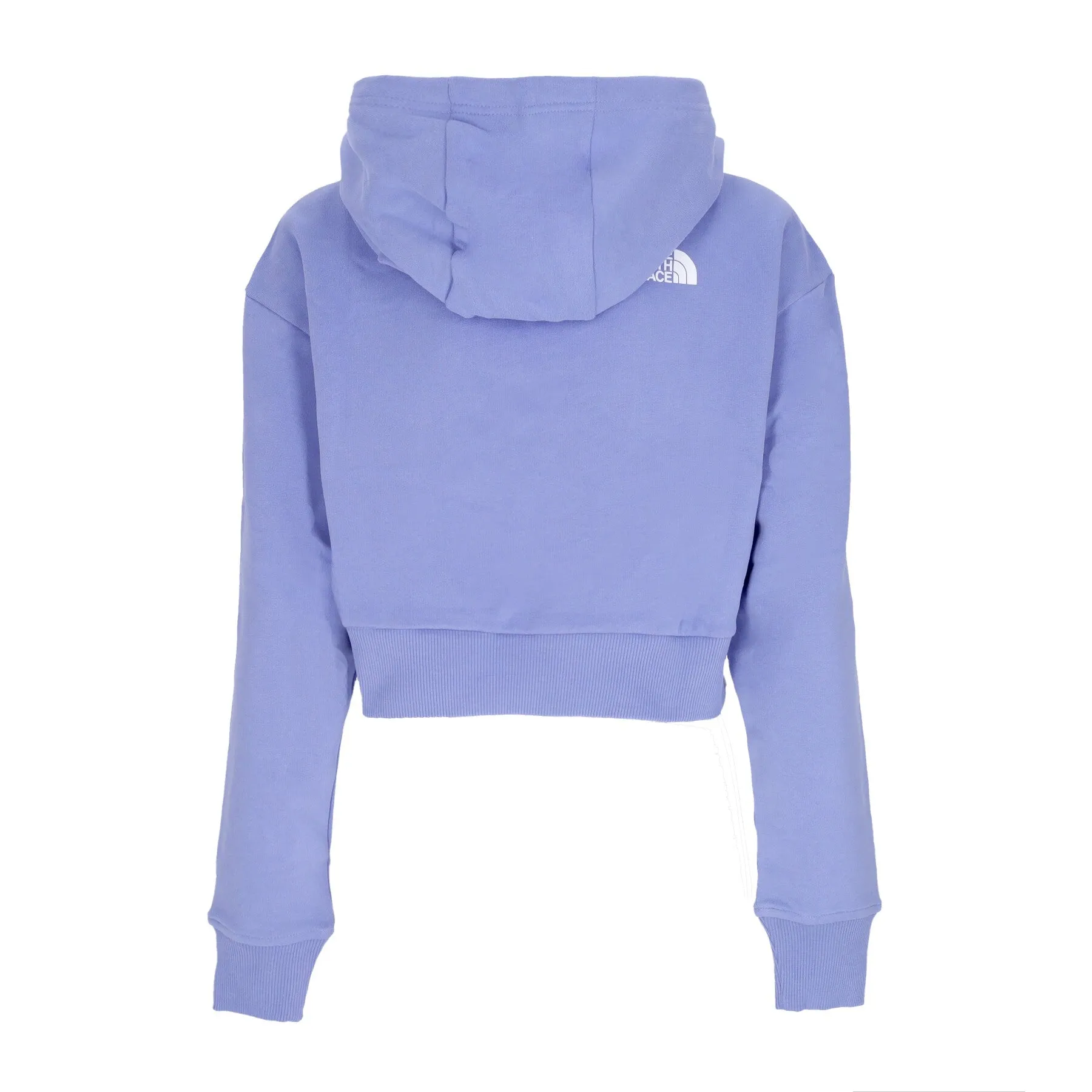 Felpa Cappuccio Corta Donna Trend Crop Hoodie Deep Periwinkle