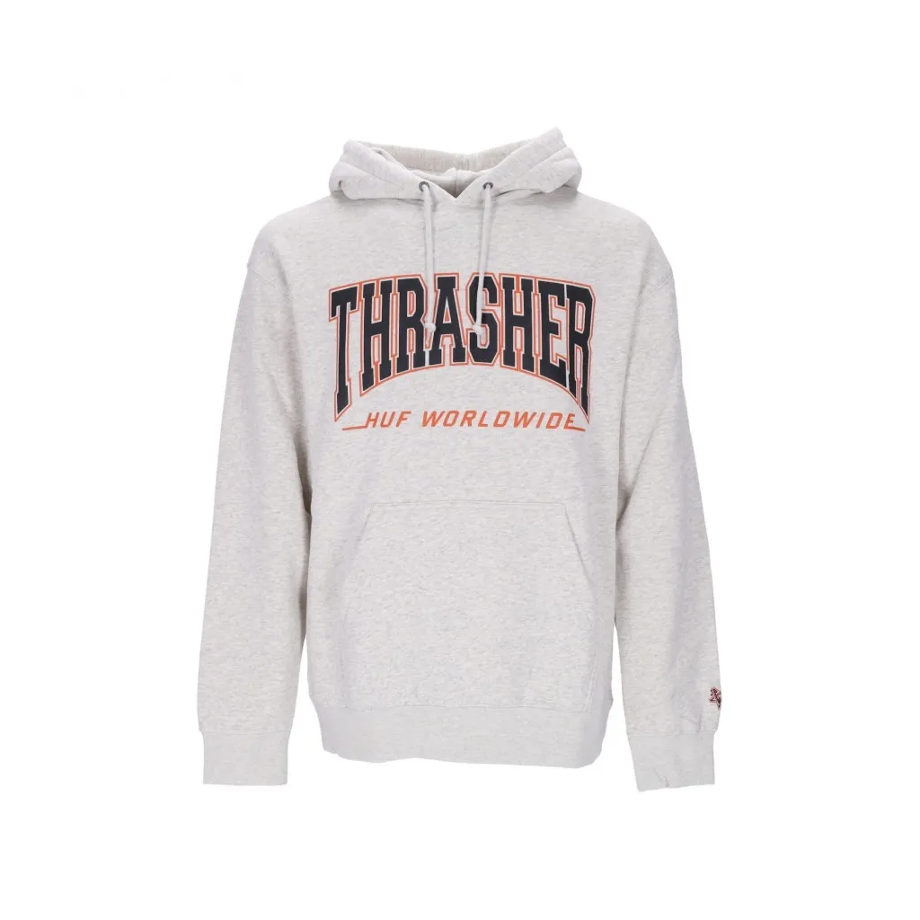 felpa cappuccio uomo bayview p/o hoodie x thrasher ATHLETIC HEATHER