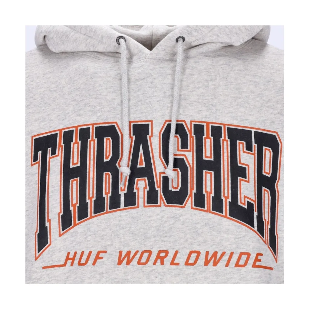 felpa cappuccio uomo bayview p/o hoodie x thrasher ATHLETIC HEATHER