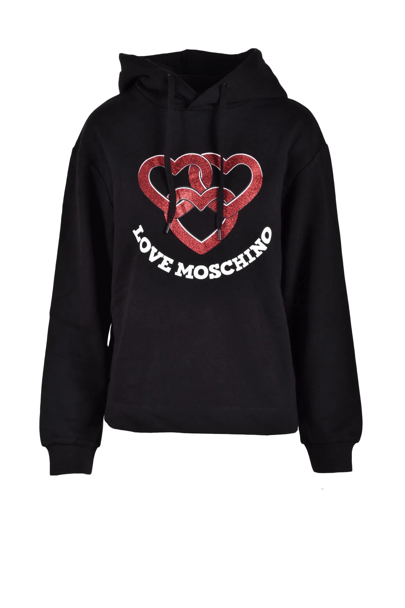Felpa con cappuccio Love Moschino  Nero