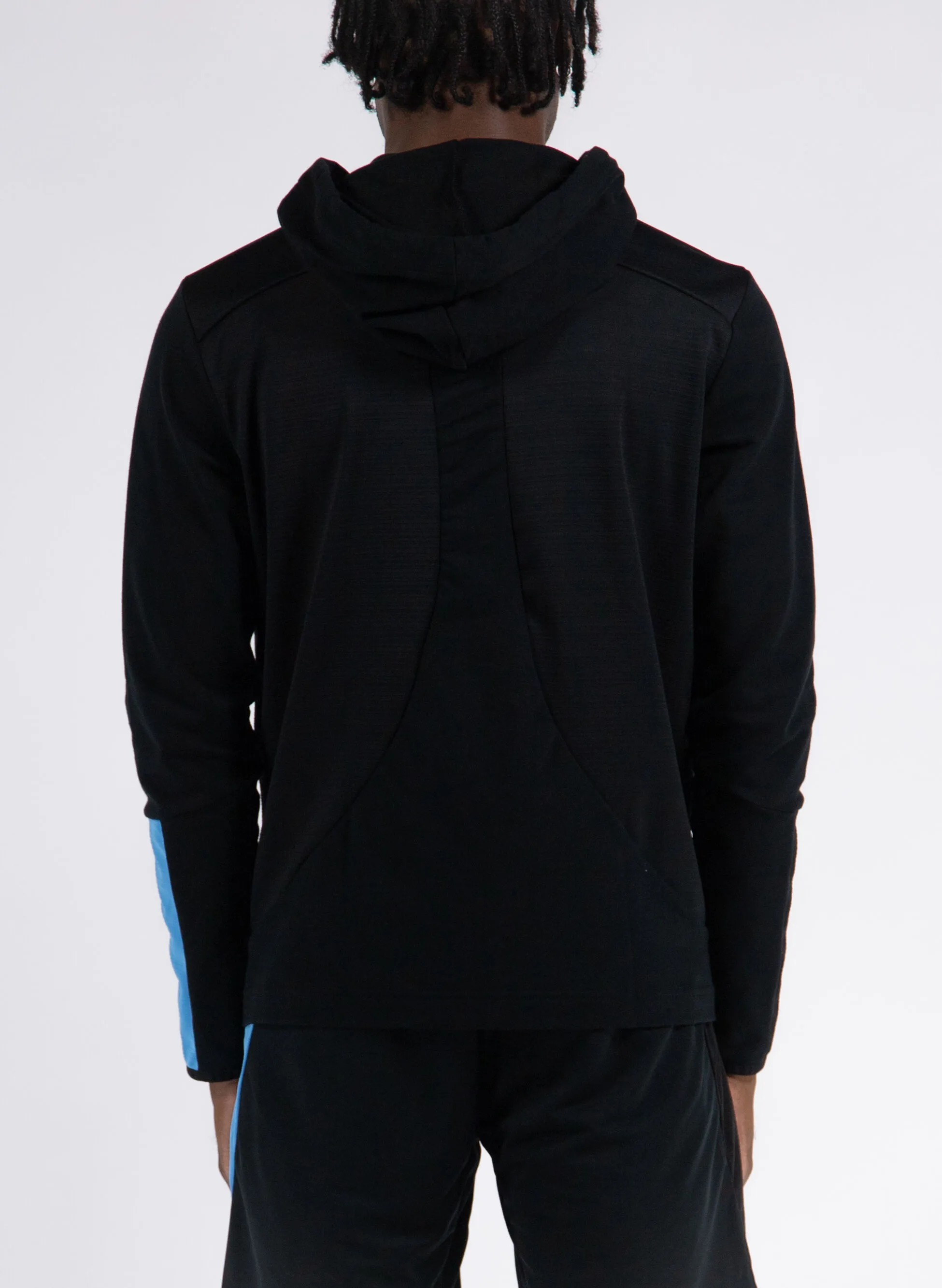 felpa full zip con cappuccio