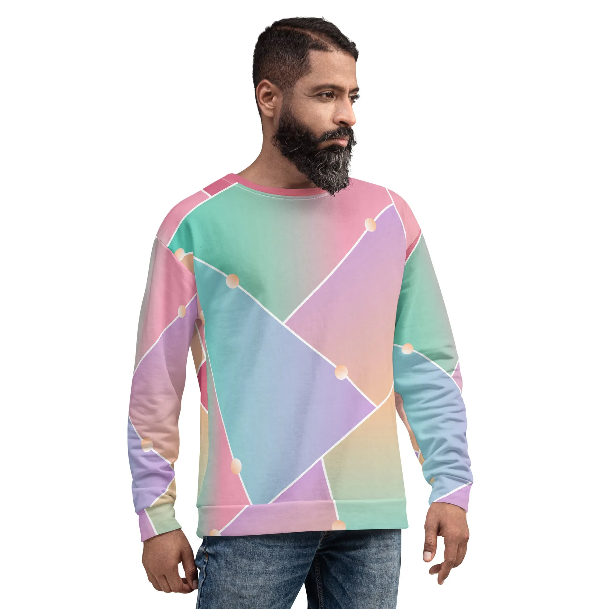 Felpa unisex con colori sfumati