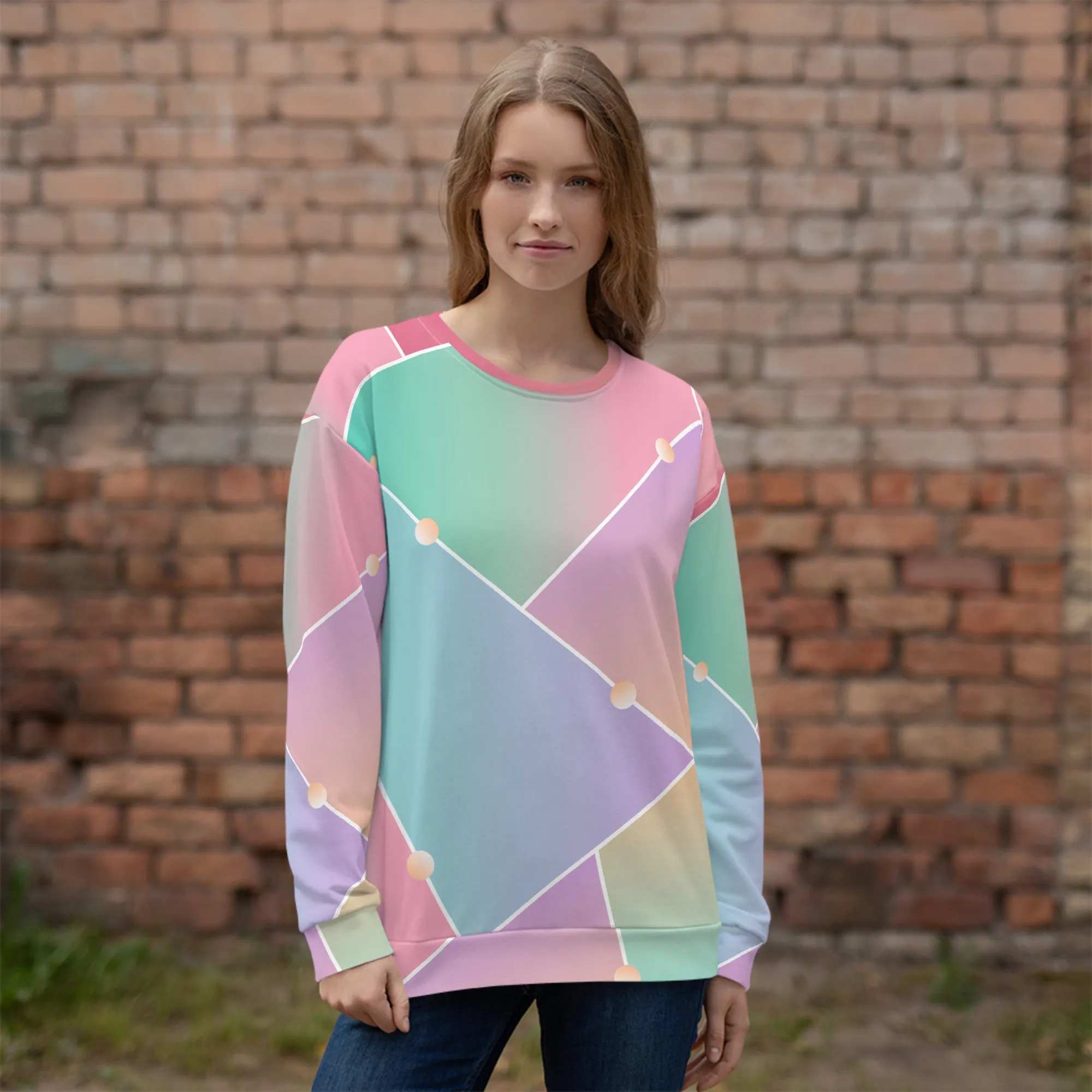 Felpa unisex con colori sfumati